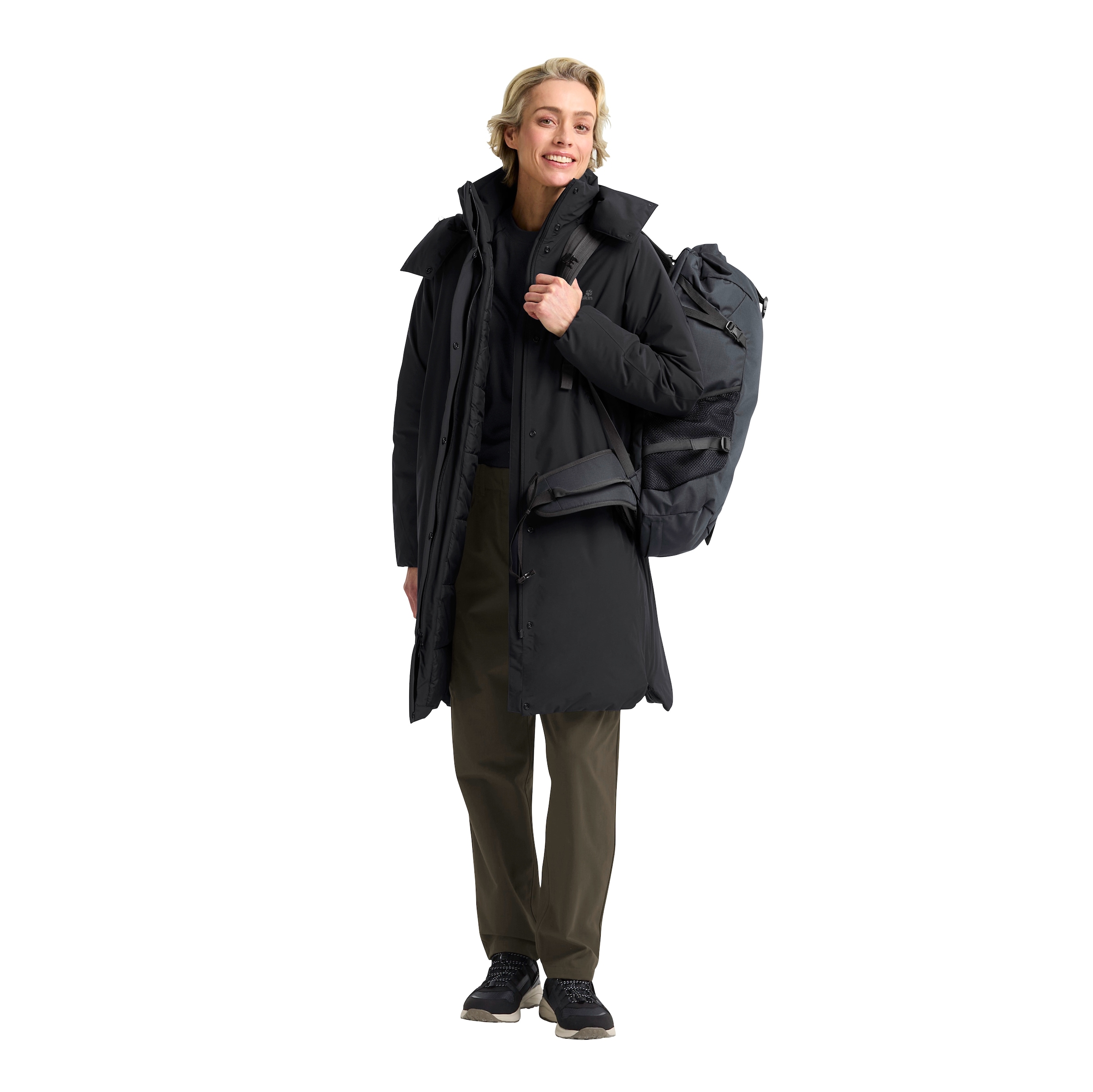 Jack Wolfskin Funktionsmantel »FROST HAVEN COAT W«, Wärmend, winddicht, Daunenjacke