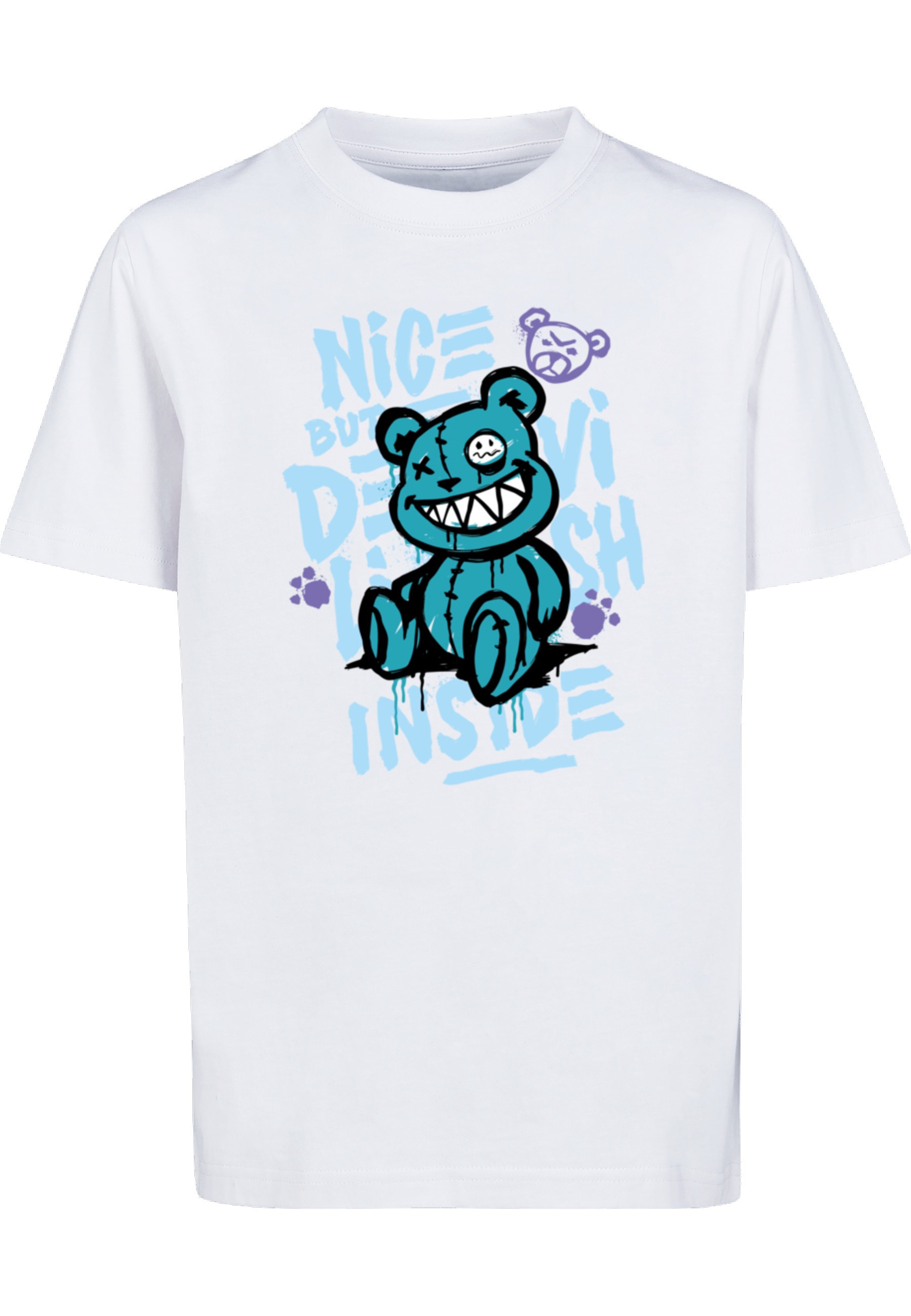 MisterTee T-Shirt "MisterTee Herren Kids Nice But Devilish Tee" 1 Stk.