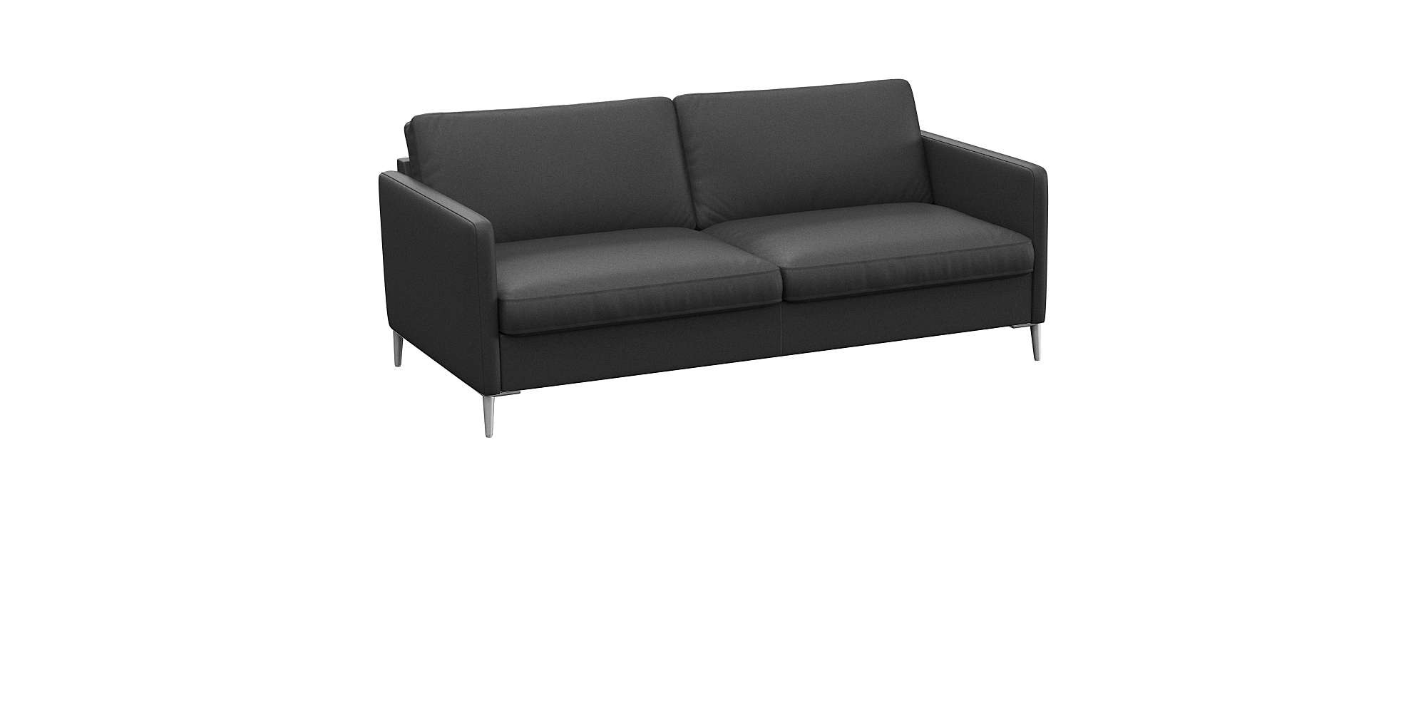 FLEXLUX 2,5-Sitzer »Fiore, super Sitzkomfort durch Kaltschaum im Sitz«, schmale Armlehnen, Füße Alu