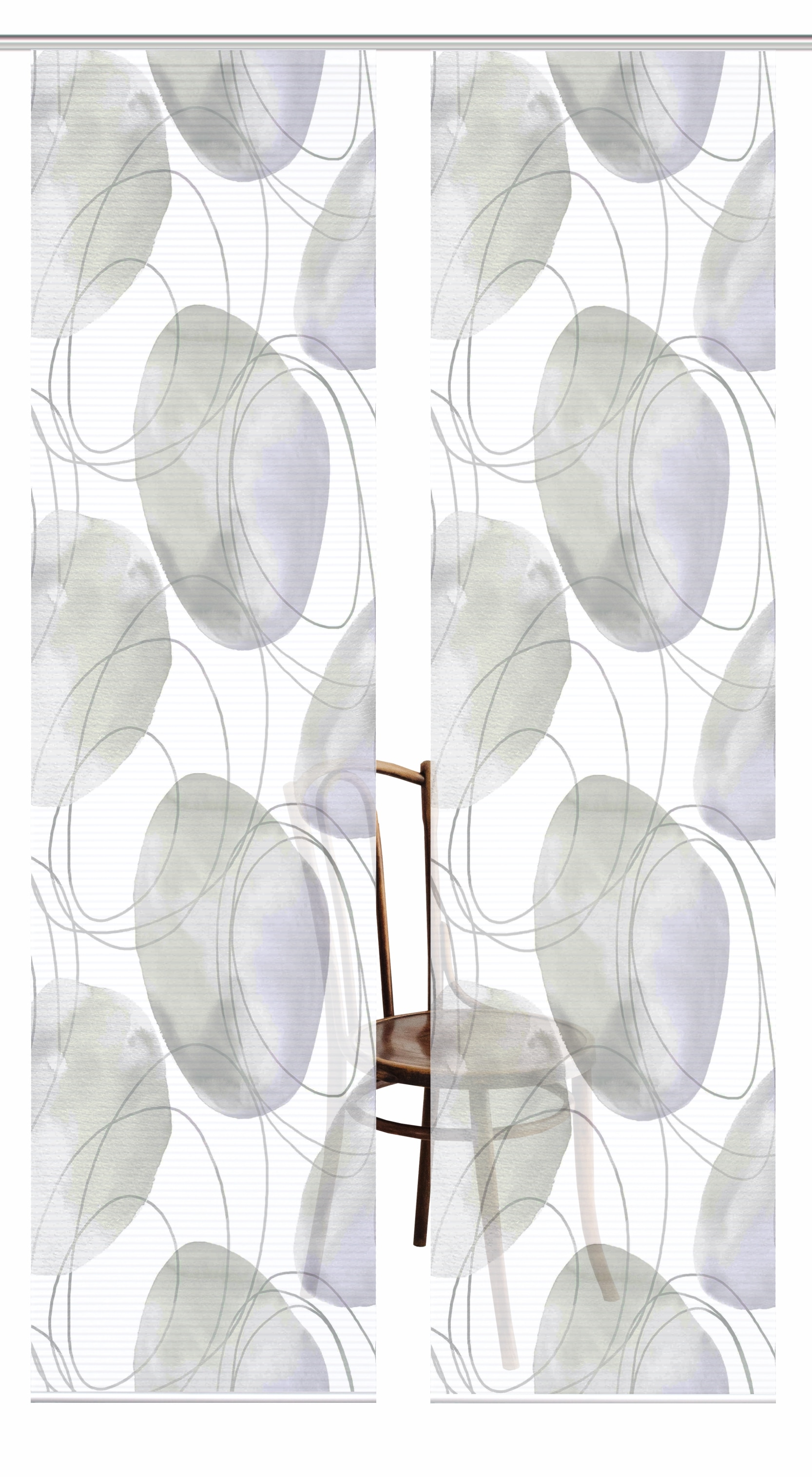 HOME in green Schiebegardine "ELLRIK" Paneelwagen 2 Stk. tlg. Bambusoptik, günstig online kaufen