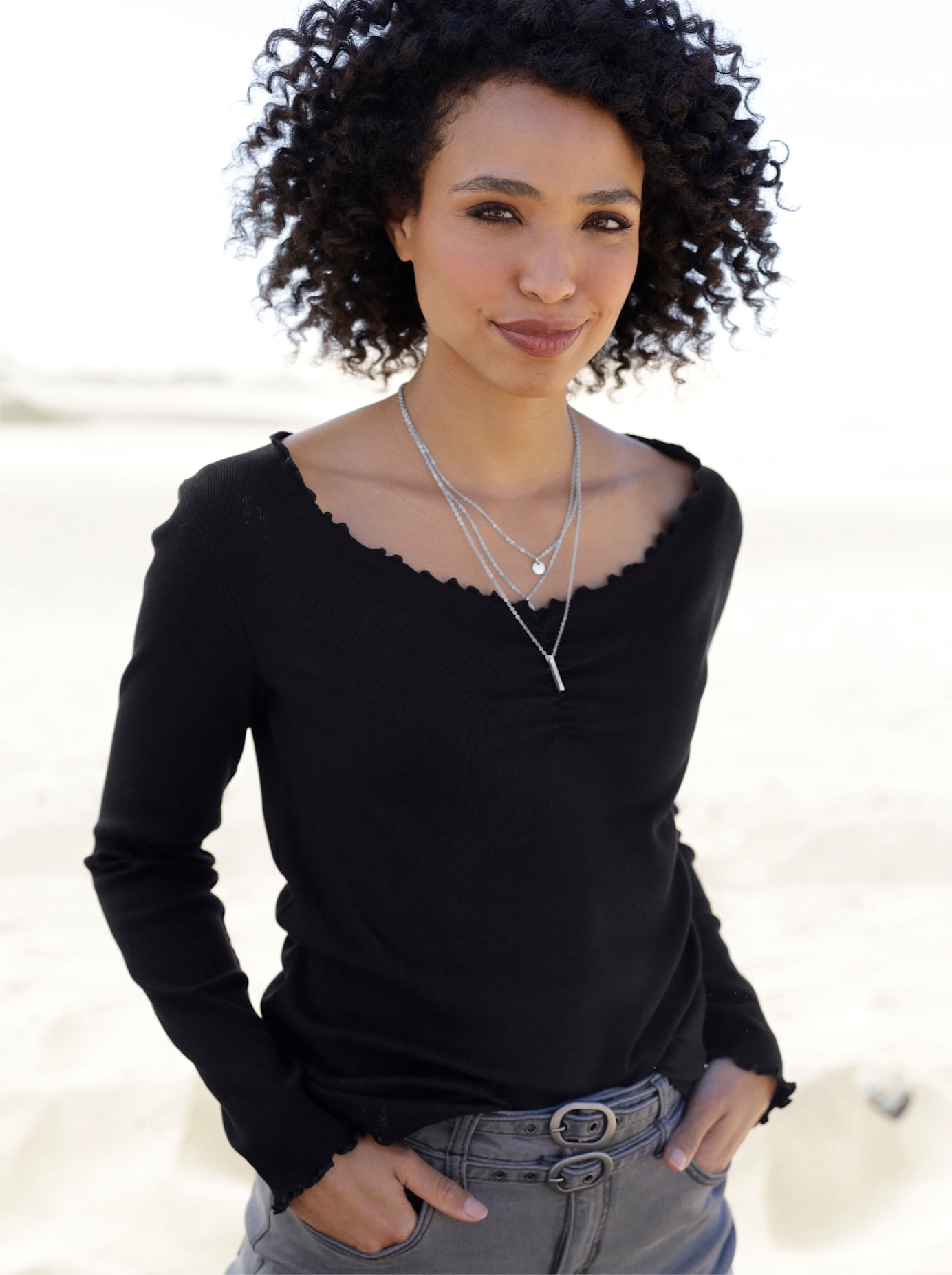 heine Langarmshirt "Shirt", 1 Stk. günstig online kaufen