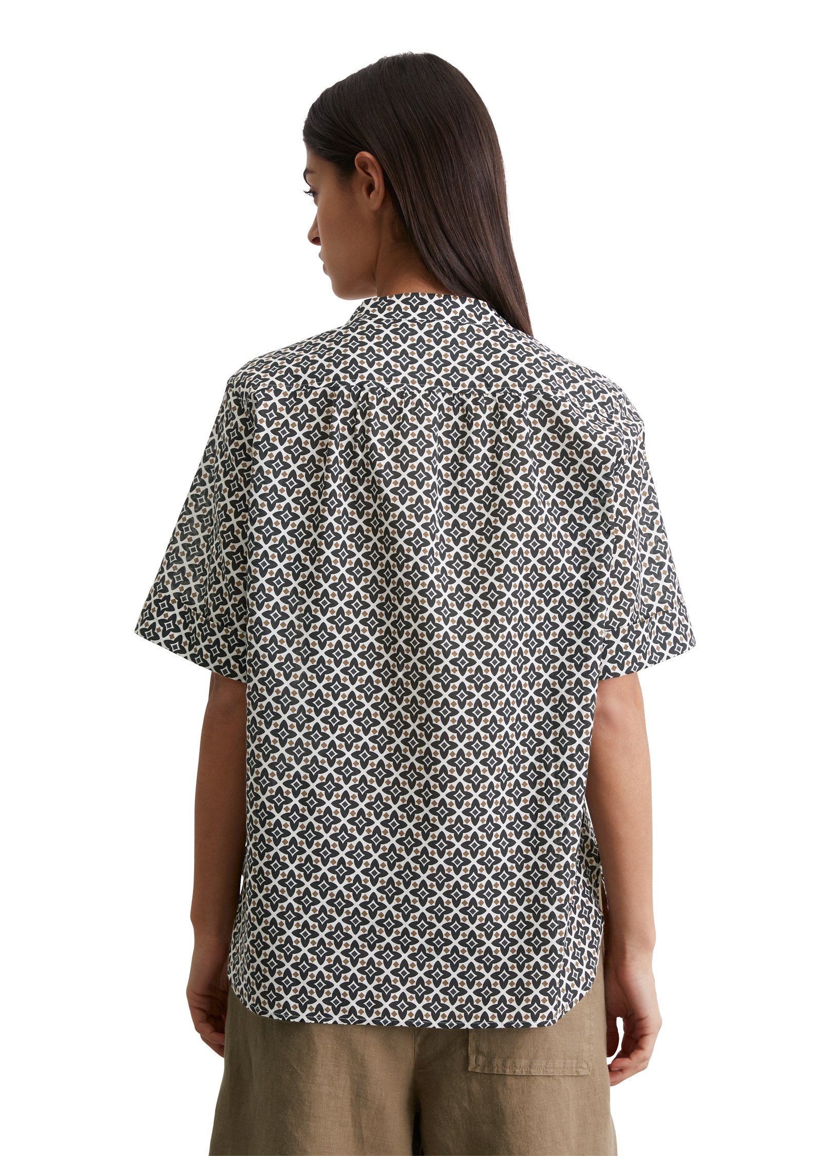 Marc O'Polo Kurzarmbluse »aus Silky-Touch-Voile«