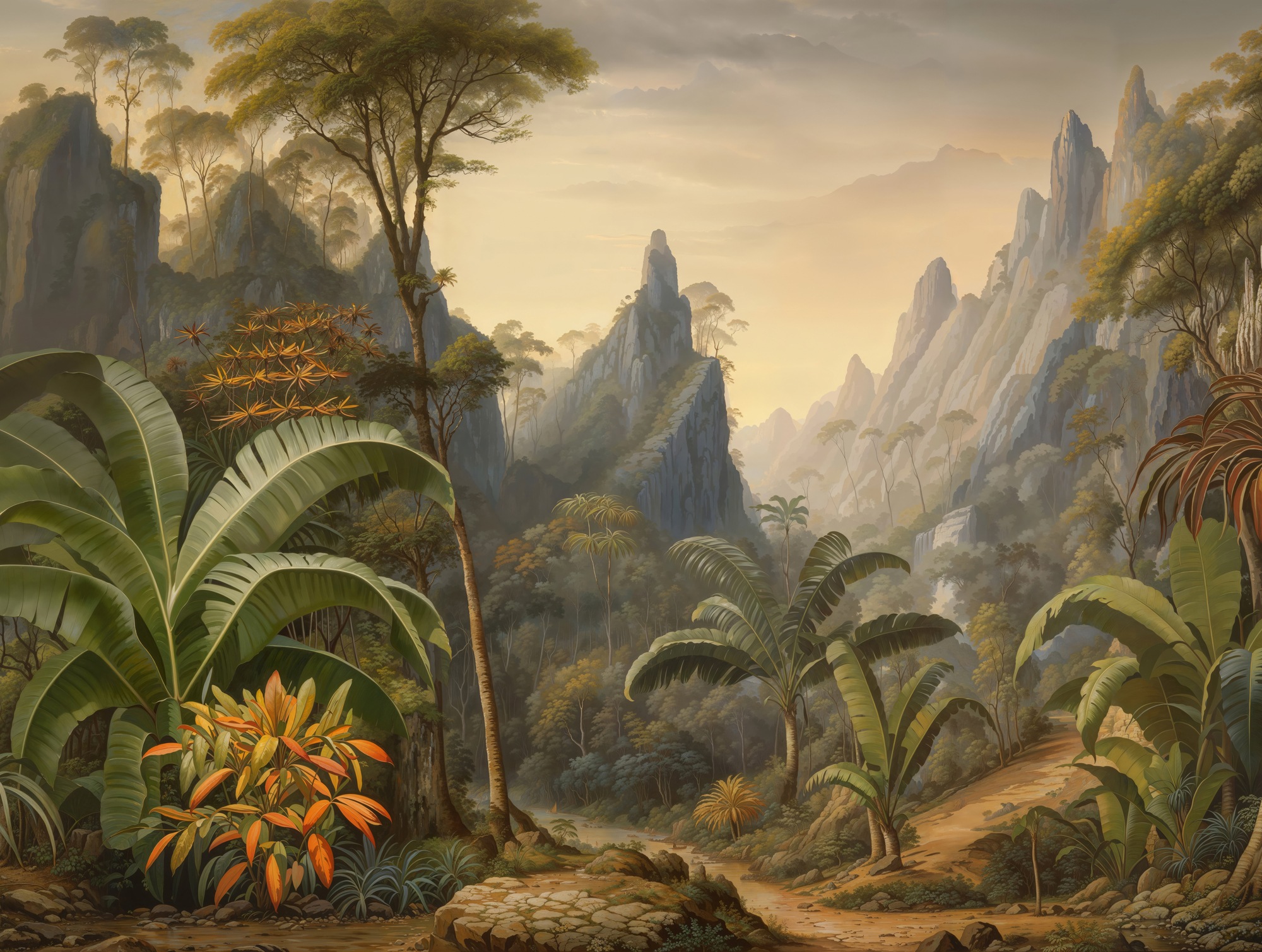 A.S. Création Vliestapete »Cuba II Tropical Mountain Landscape Fototapete« 3D-Optik | Motiv | floral leicht strukturiert Detailreiche Dschungel-Landschaft mit beeindruckender Tiefenwirkung