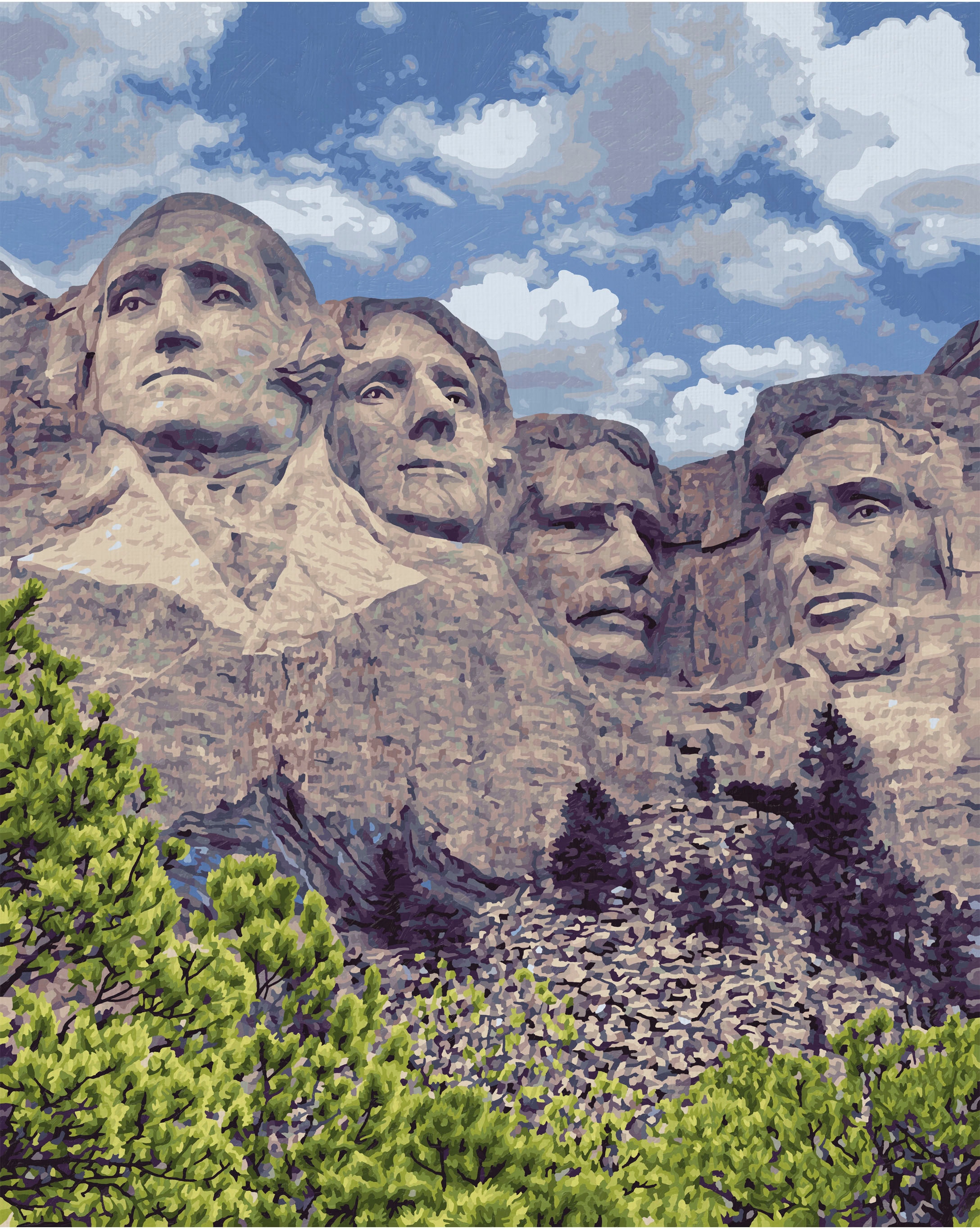 Schipper Malen nach Zahlen »Meisterklasse Premium - Mount Rushmore« Made in Germany