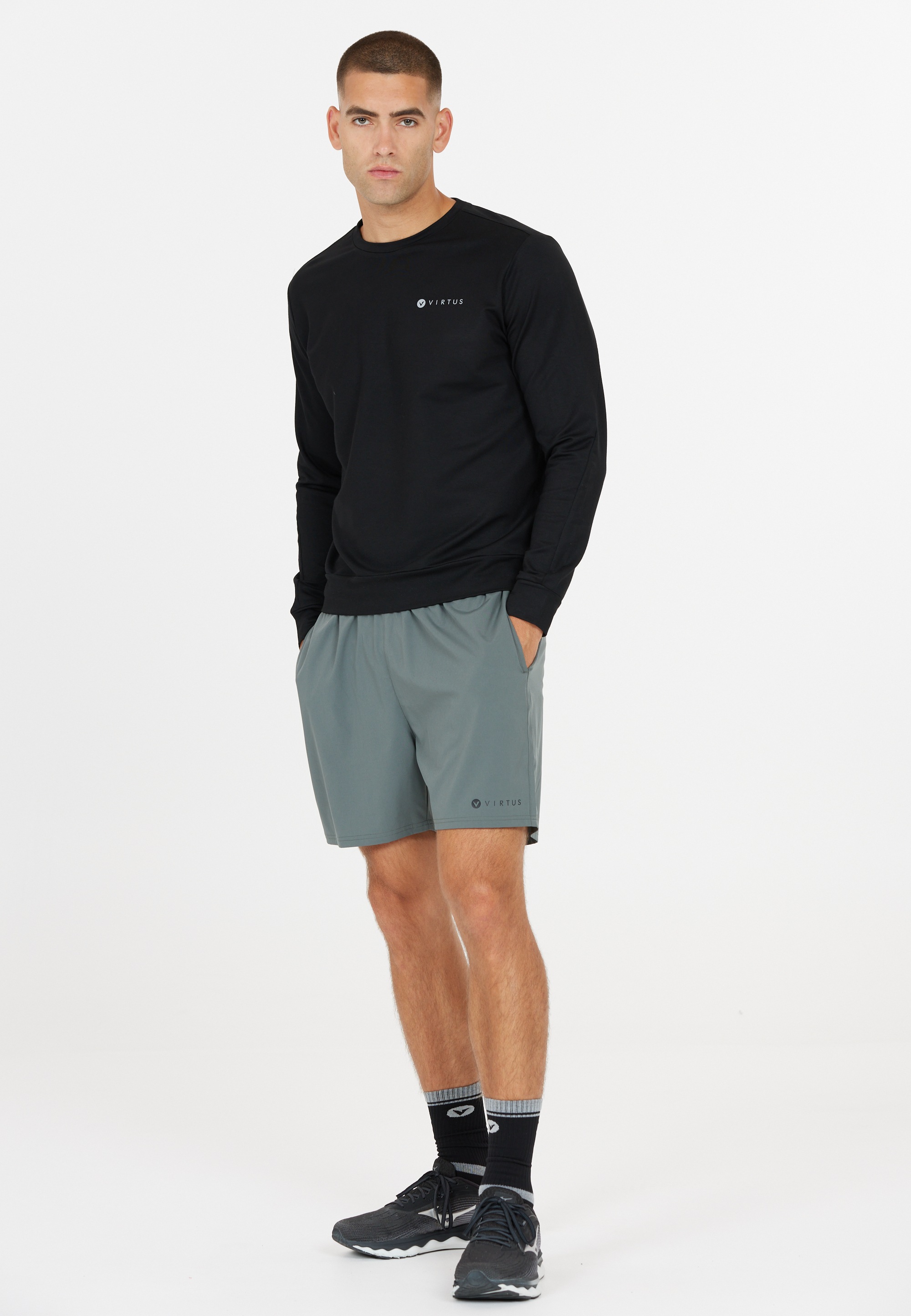 Virtus Sweatshirt »Brent«, aus angenehm weichem Materialmix