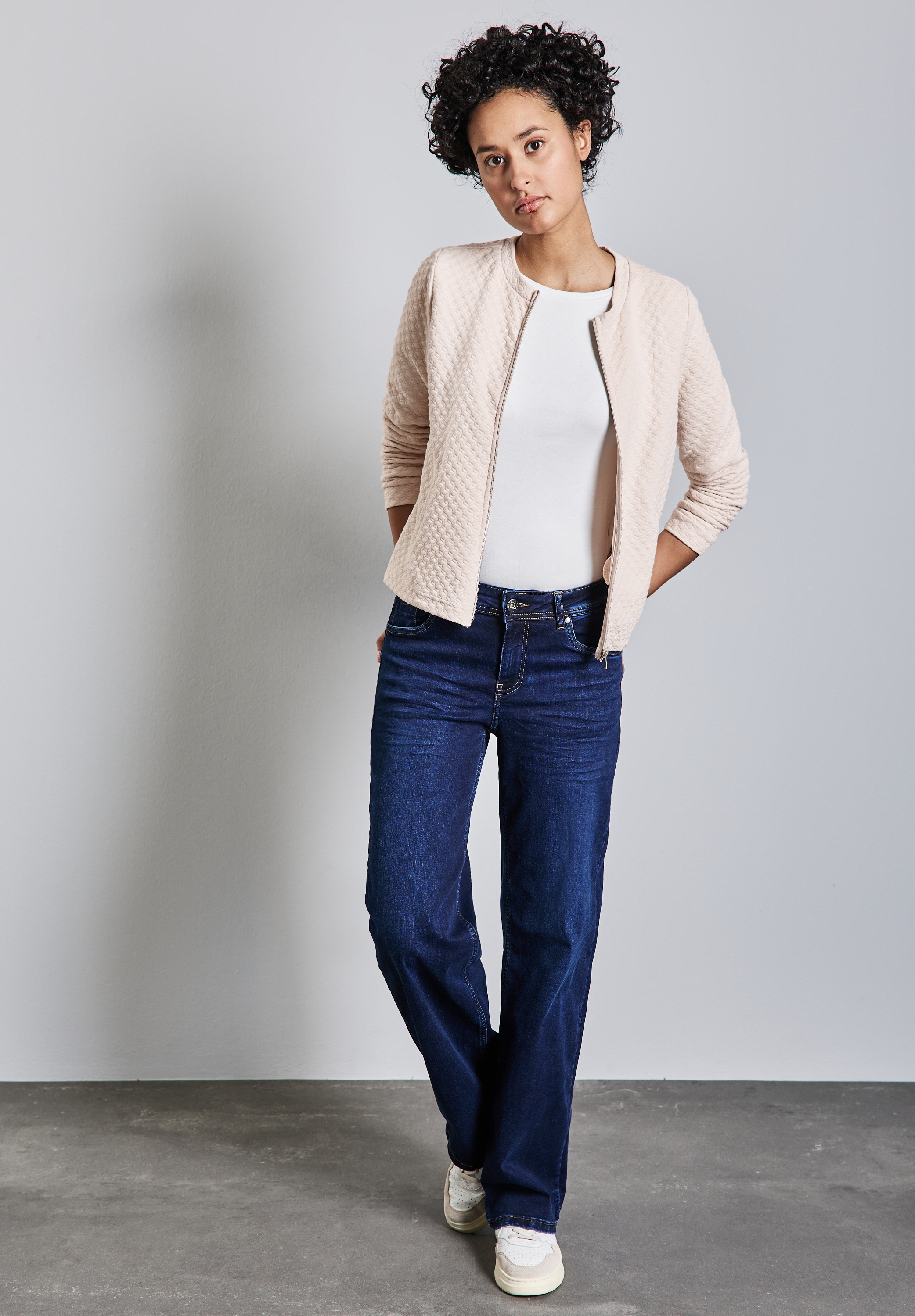 STREET ONE Cardigan, mit Rundhalsausschnitt