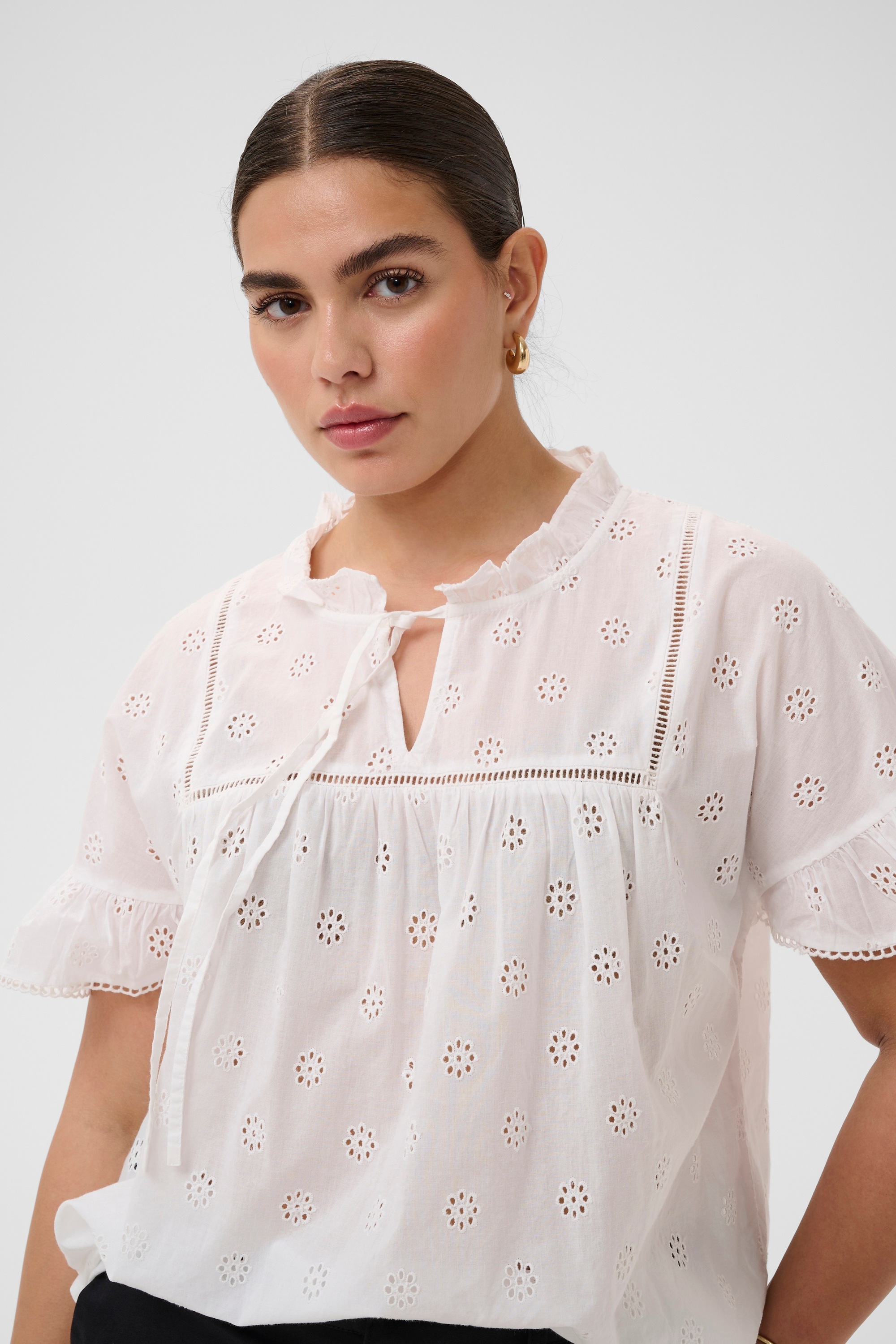 KAFFE Curve Blusentop »Damen Ärmellose Bluse KCliona«