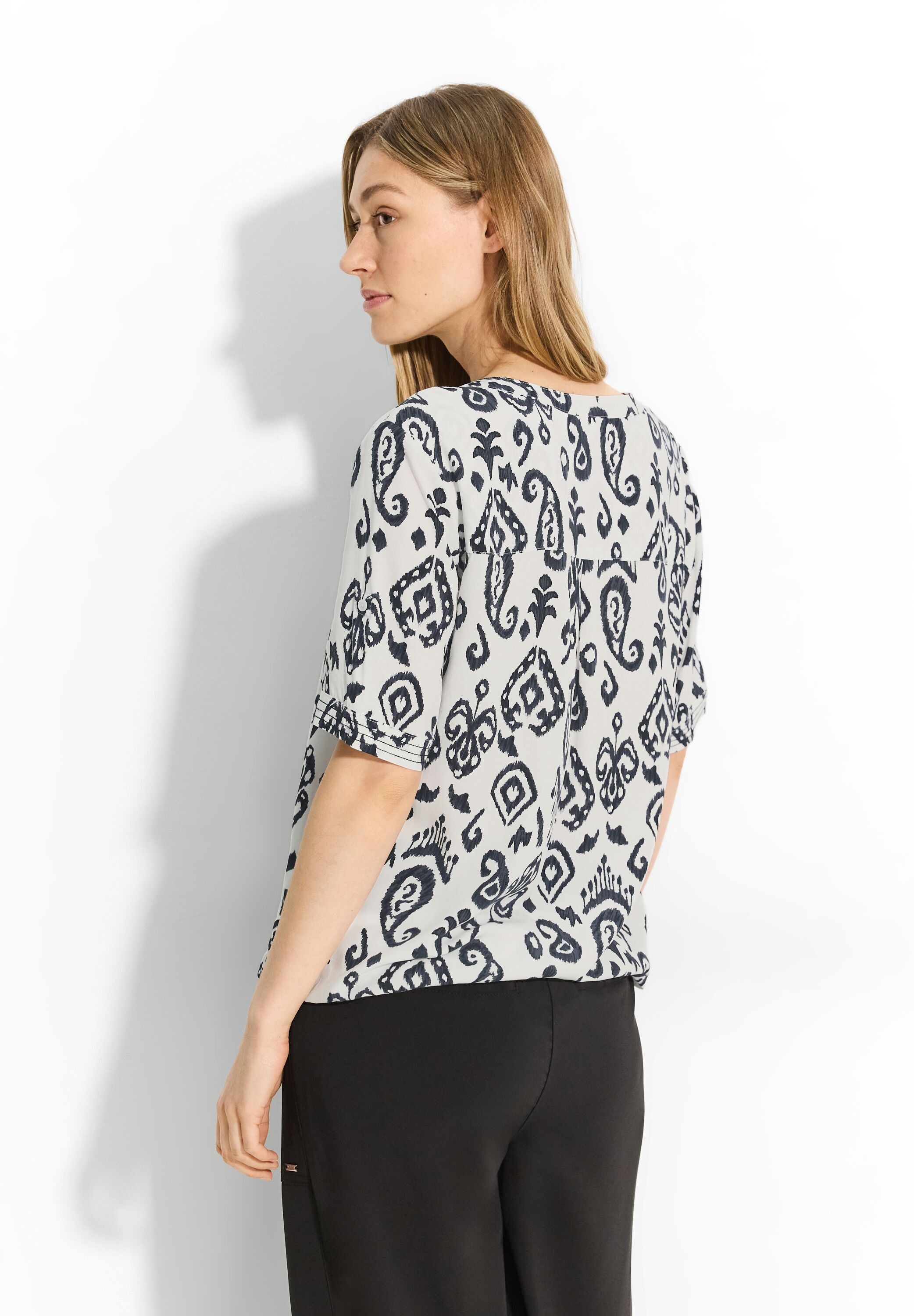 Cecil Kurzarmbluse aus softer Viskose günstig online kaufen