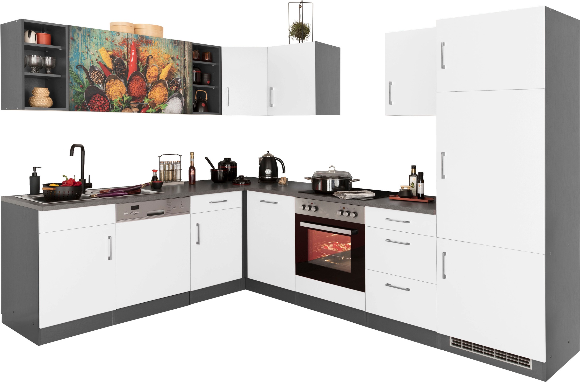 KOCHSTATION Küchenzeile "KS-Paris – Küchen mit einzigartigen Fotomotiven au günstig online kaufen