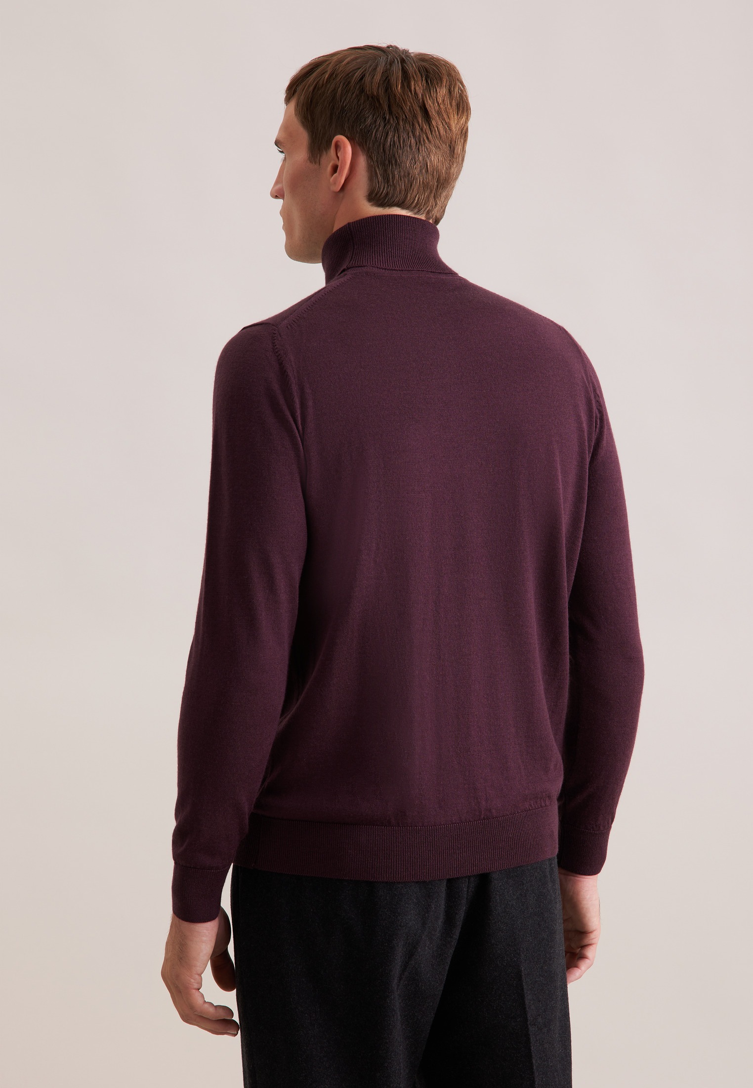 seidensticker Strickpullover "Schwarze Rose" 1/1 Rollkragen Uni günstig online kaufen