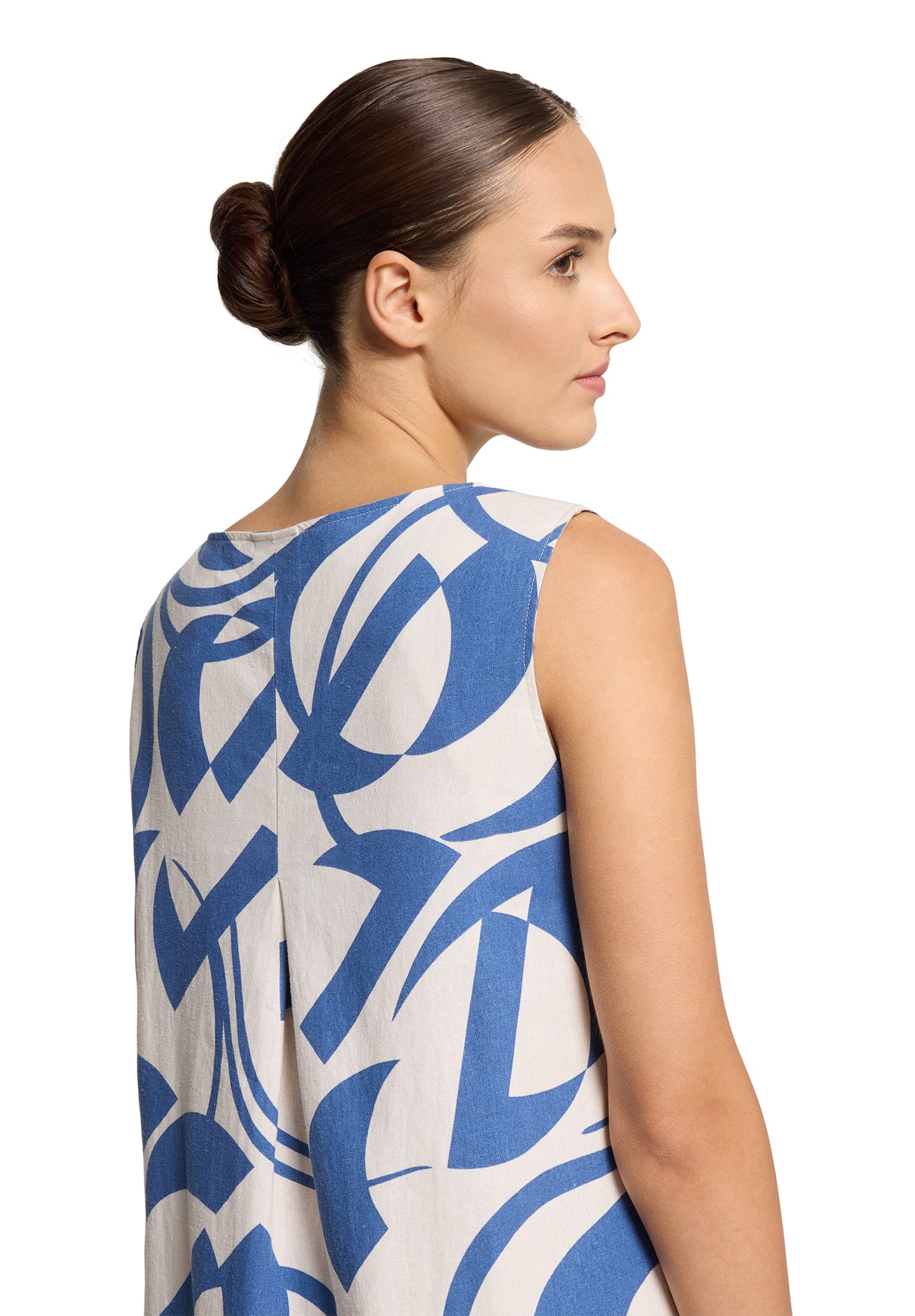 Betty Barclay Sommerkleid »Betty Barclay Damen Sommerkleid Leinenkleid ohne Arm«, Form