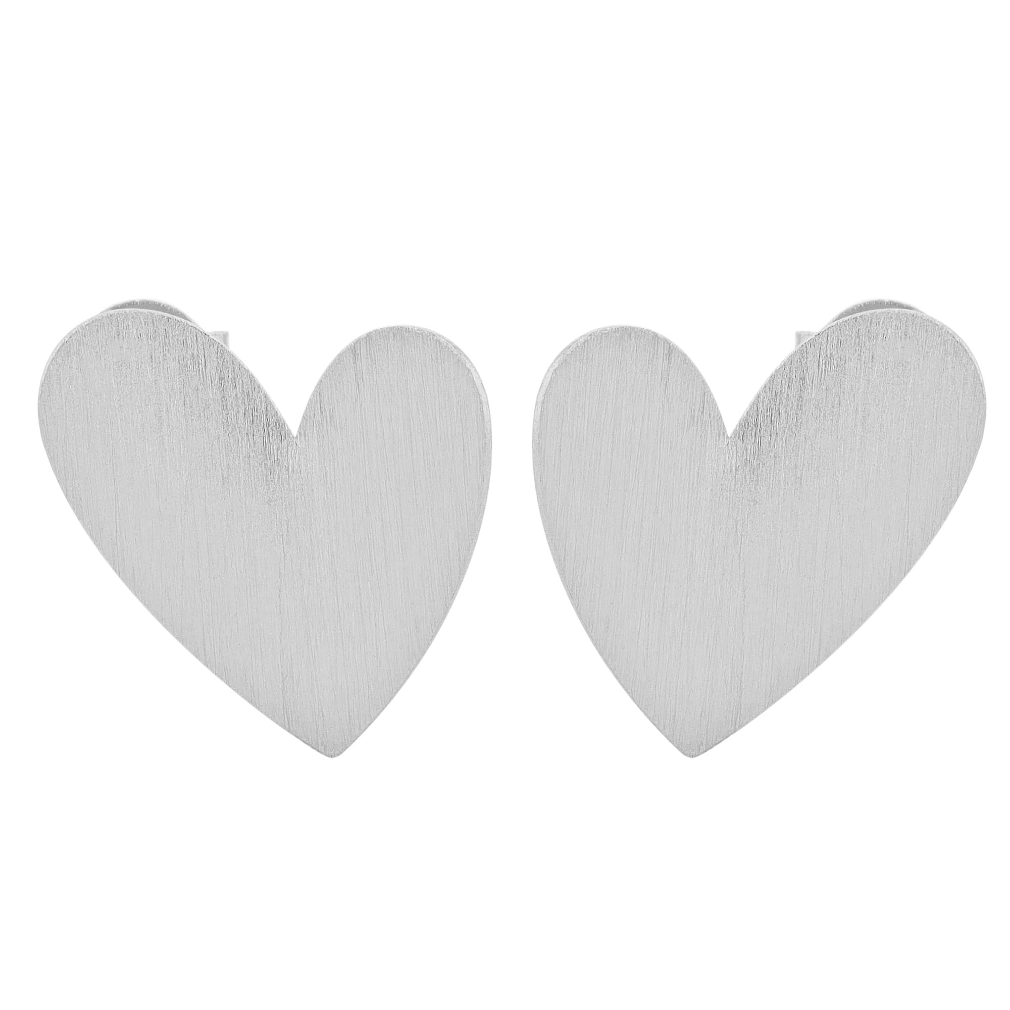 Adelia´s Paar Ohrhänger »Damen Ohrstecker aus 925 Sterling Silber mit Herz«