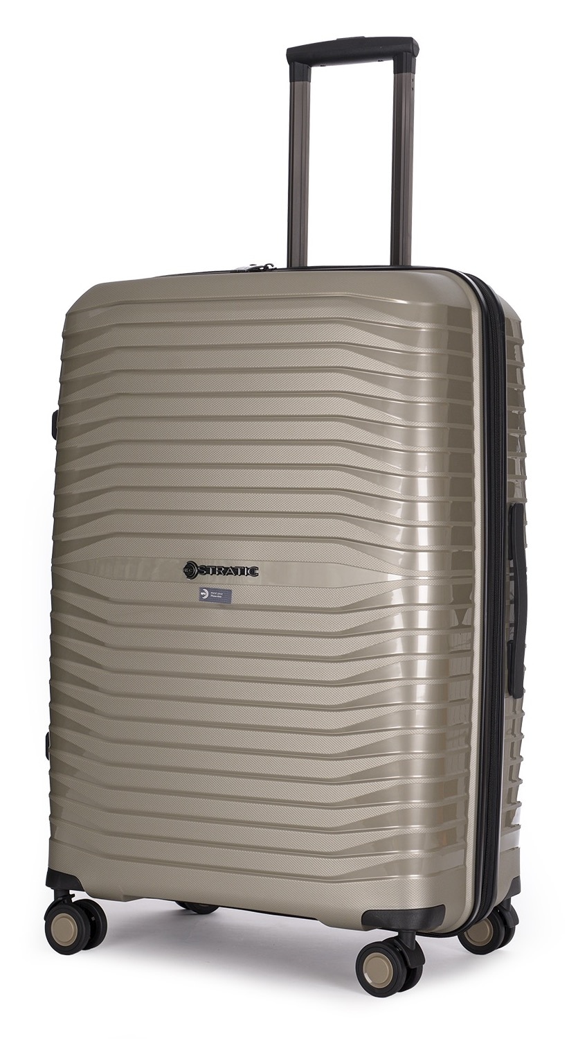 Stratic Trolley »BRIGHT+ Koffer L«, (1 St.), 4 Rollen, Hartschalenkoffer Trolley TSA-Zahlenschloss STRATIC CONNECT NFC-Chip