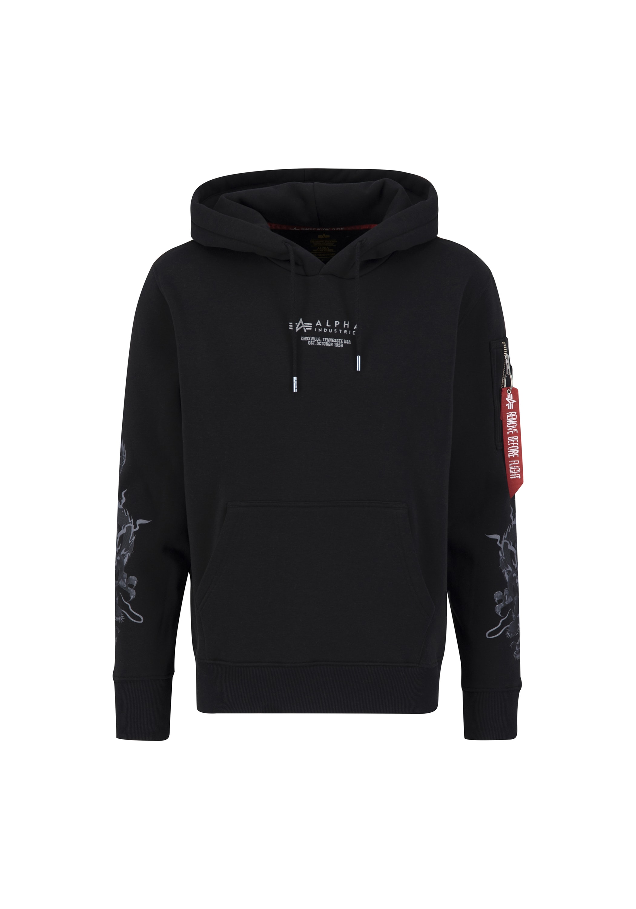 Alpha industries black hoodie online