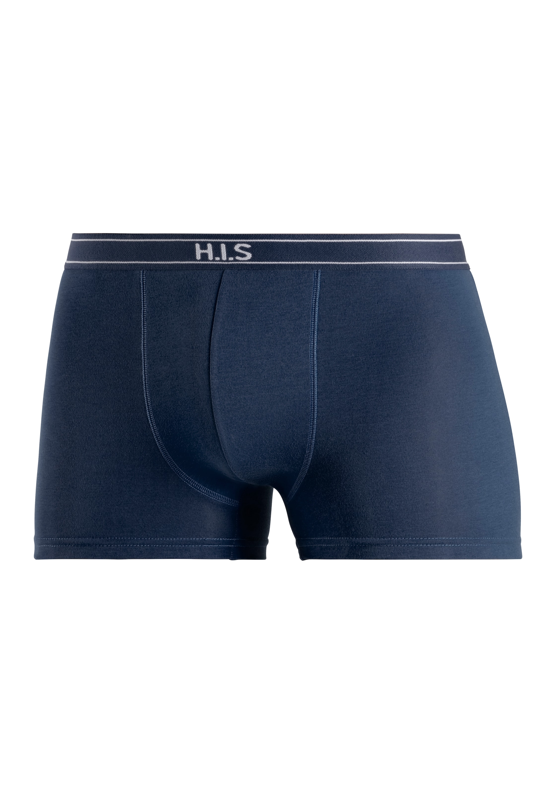 H.I.S Boxer, (Packung, 5 St.), mit Steifen und Logo im Bund