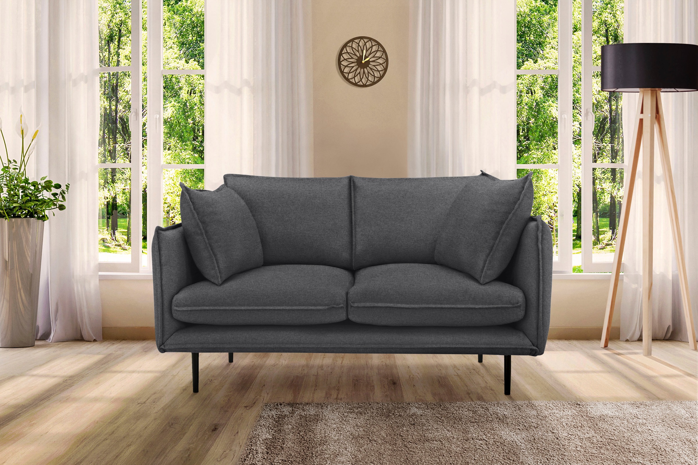 Home affaire 2-Sitzer "Somba" mit dickem Keder und eleganter Optik günstig online kaufen