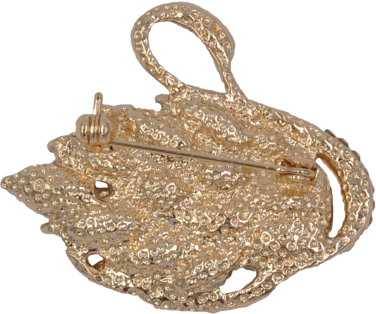 Firetti Brosche »Schmuck Geschenk Ansteckschmuck Schwan«, mit Glasstein