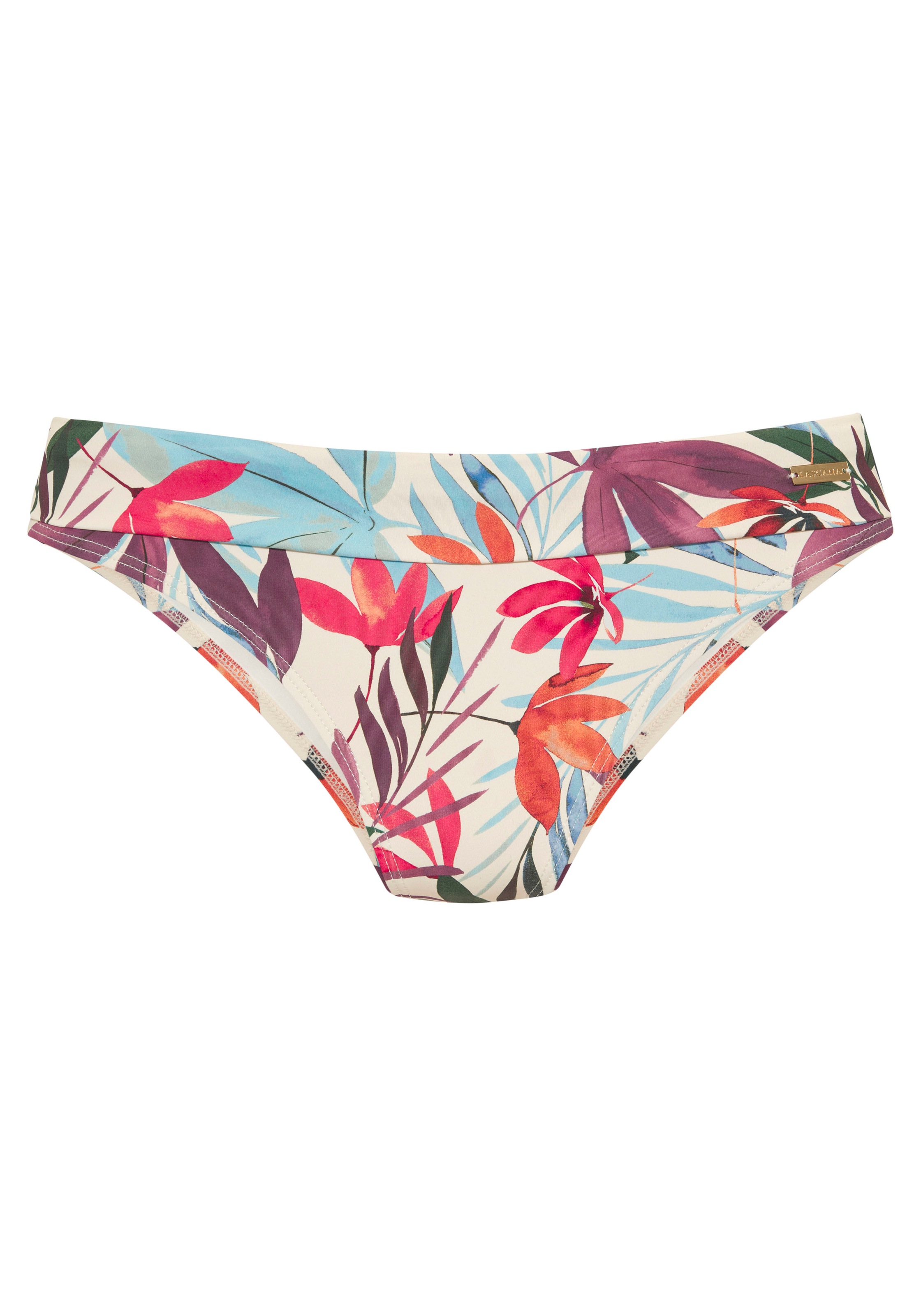 LASCANA Bikini-Hose "Imani" mit sommerlichem Blätterprint günstig online kaufen