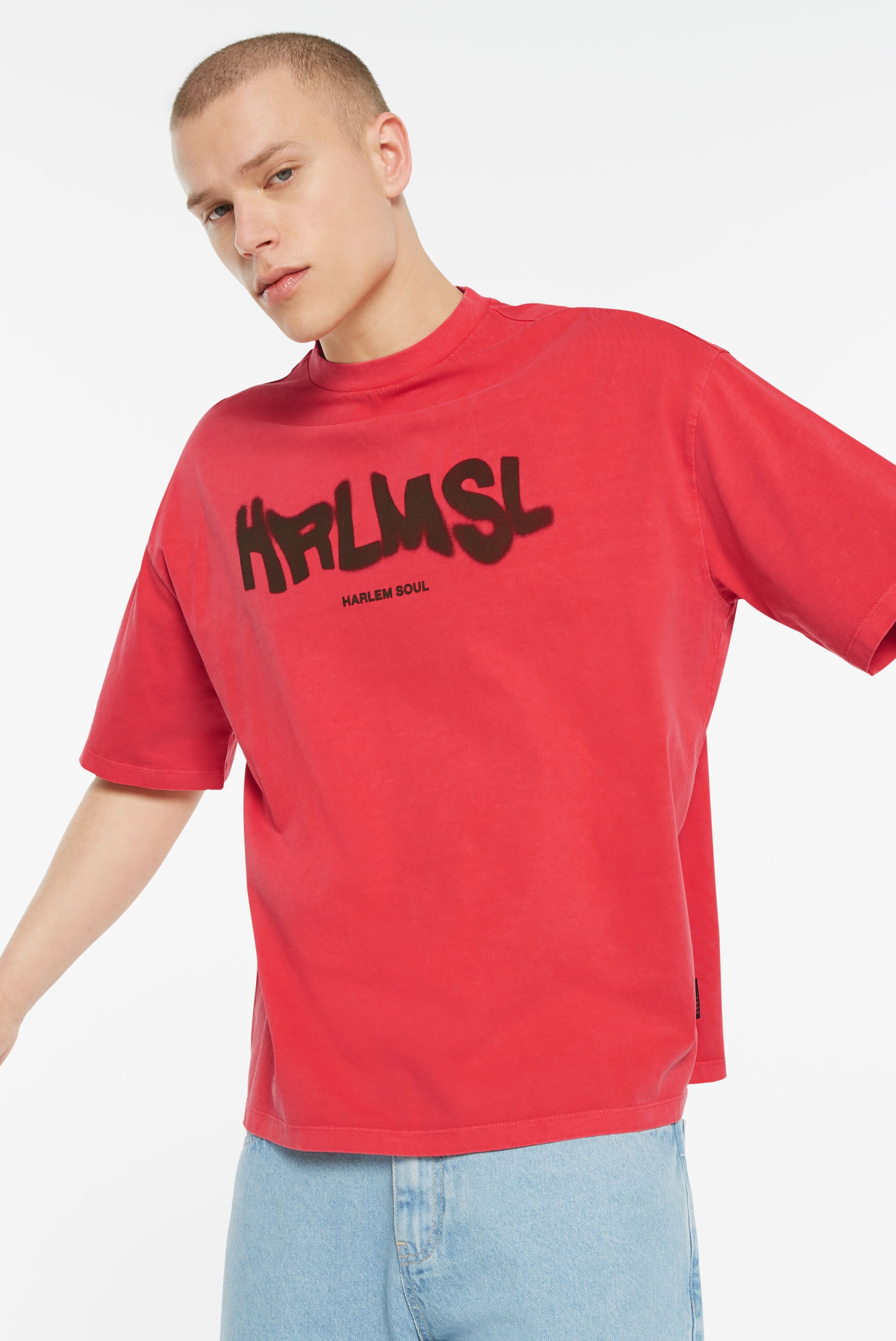 Harlem Soul Rundhalsshirt, aus Baumwolle