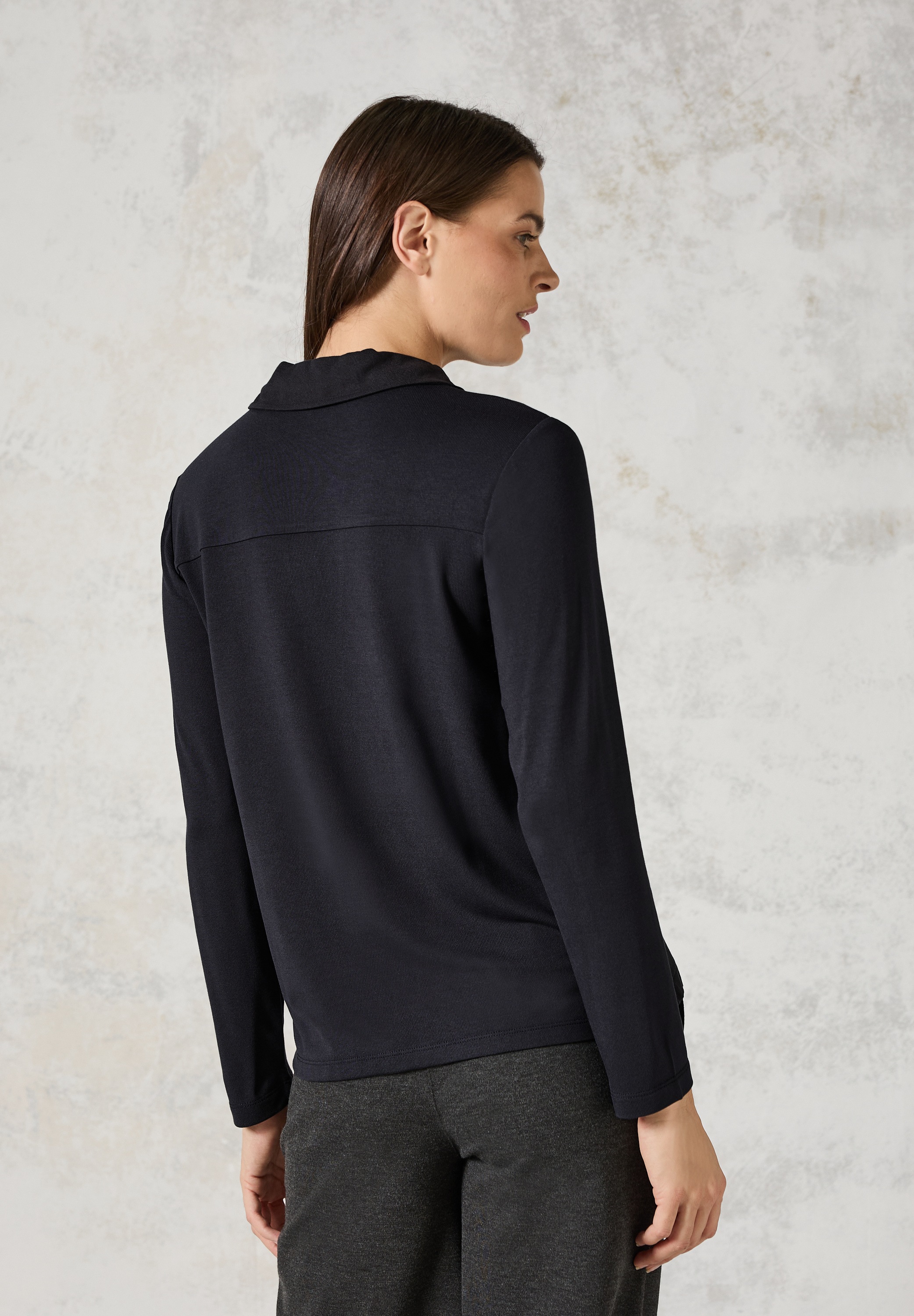 Cecil Langarmshirt, mit Kragen