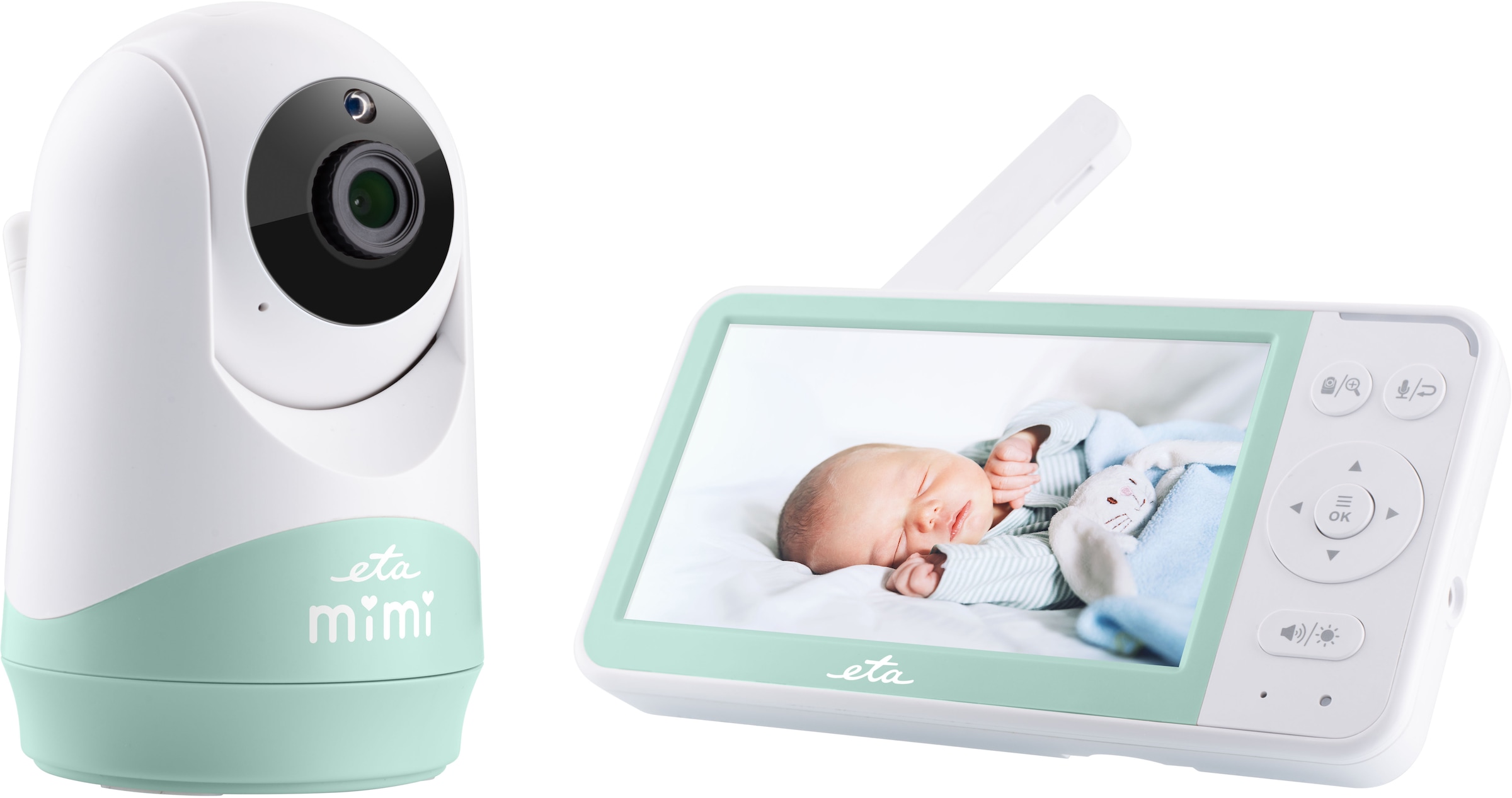 eta Video-Babyphone »Babyphone-Kamera ETA Mimi«, Reichweite von bis zu 300m, 8 voreingestellte Schlaflieder