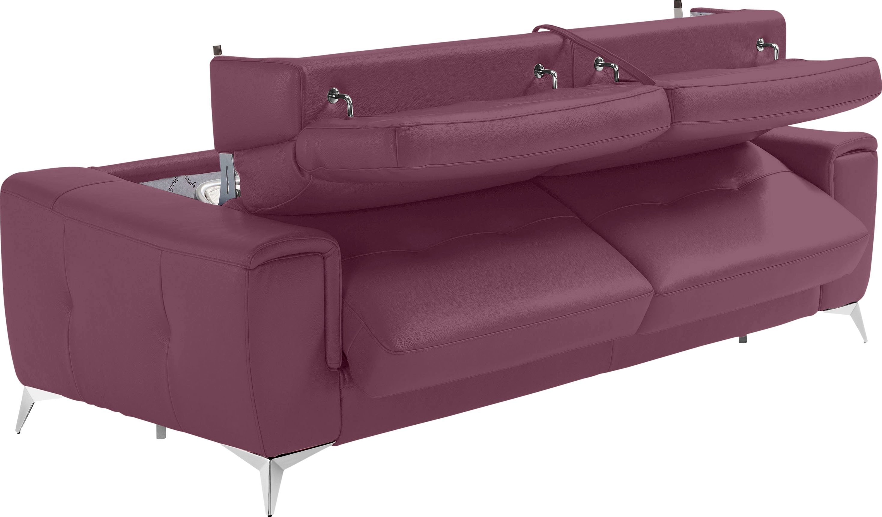 Thumbnail - Egoitaliano Schlafsofa "Francine, Designsofa, Loungesofa mit Dauerschlaffunktion, Bettfunktion", hochwertiger Metallbett...