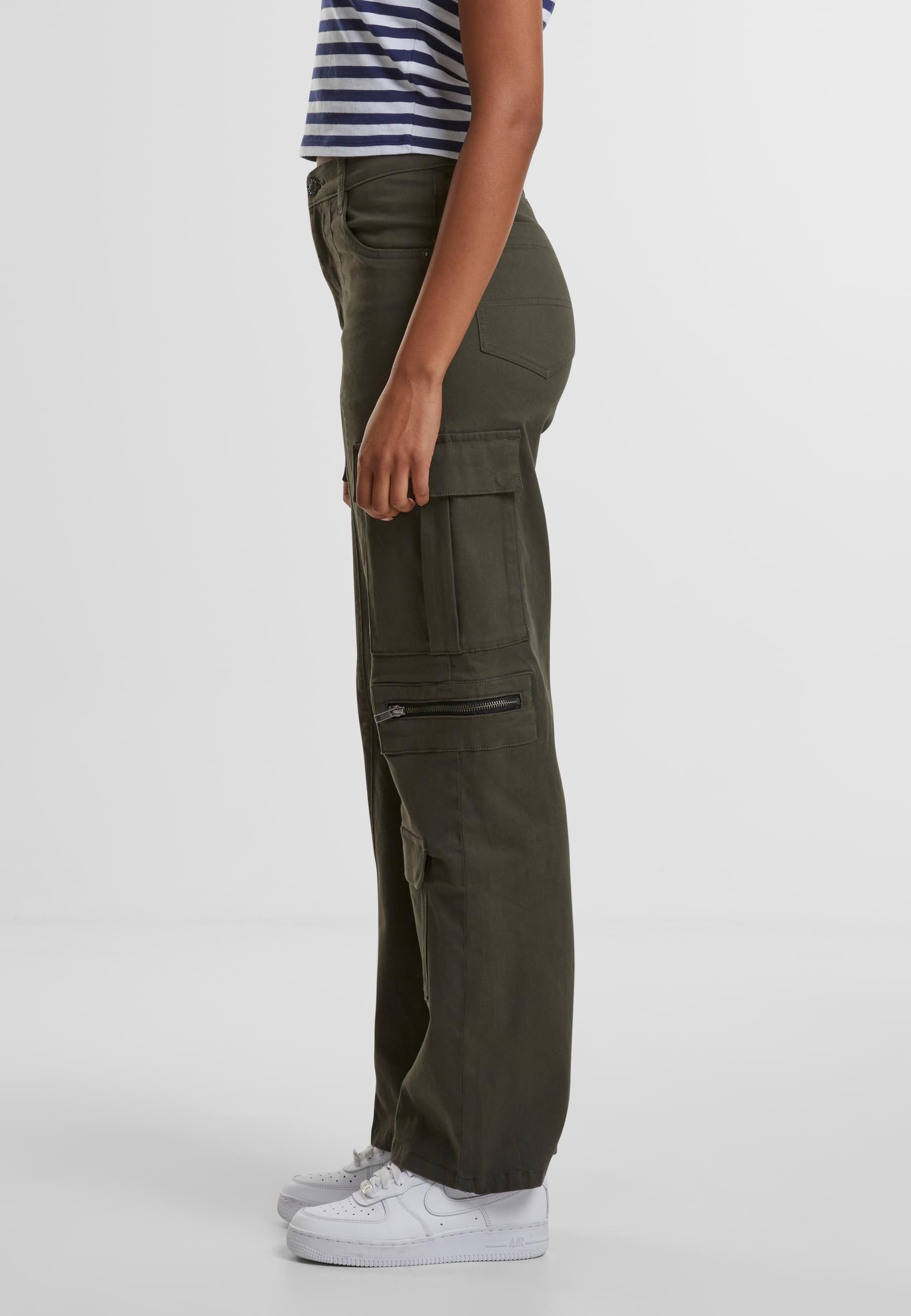 URBAN CLASSICS Stoffhose »Urban Classics Ladies Loose Utility Stretch Twill Pants«, (1 tlg.)