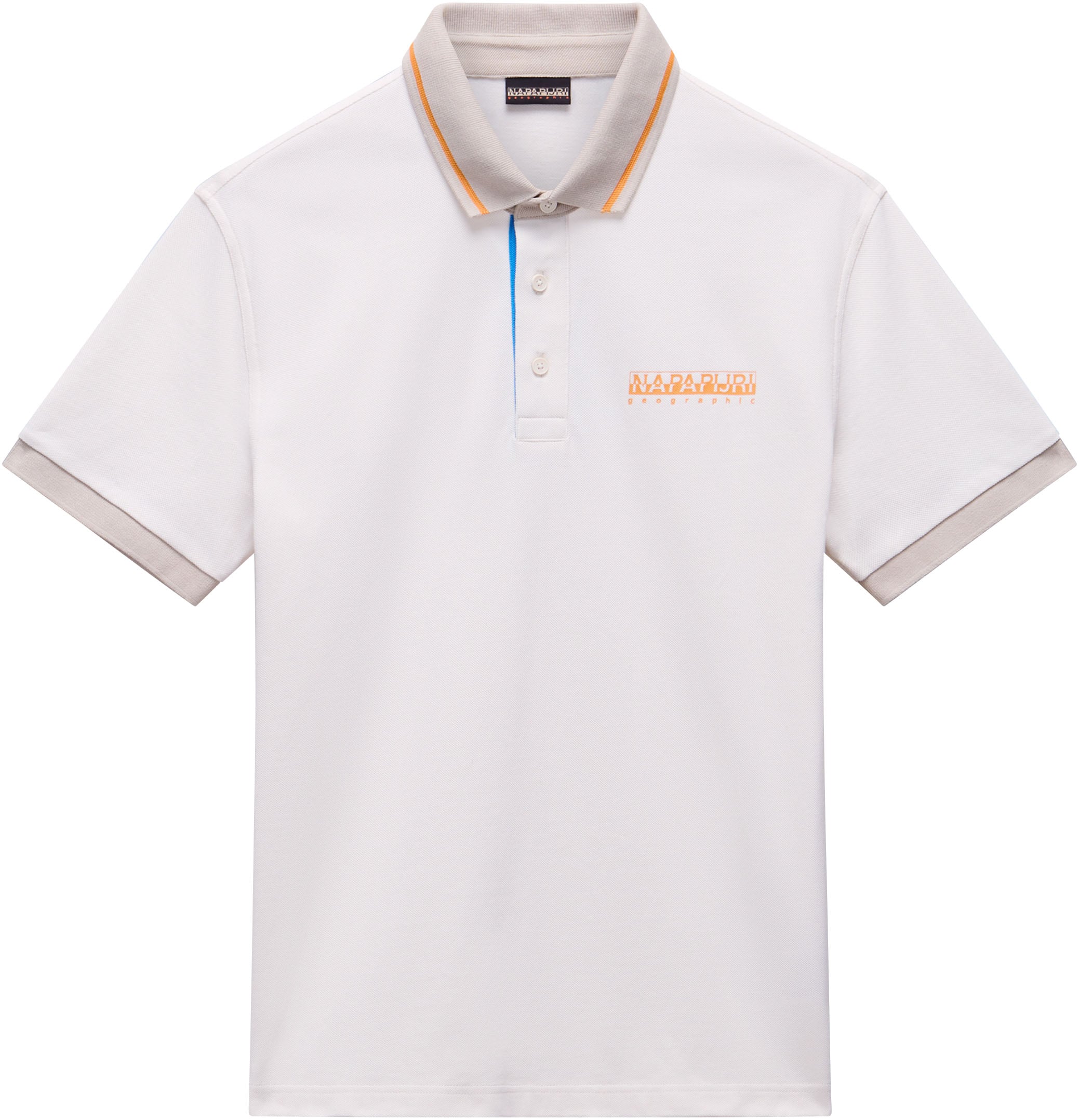 Napapijri Poloshirt "E-ZERI SS" aus Baumwolle, mit Piqué-Struktur, Kurzarm-Design