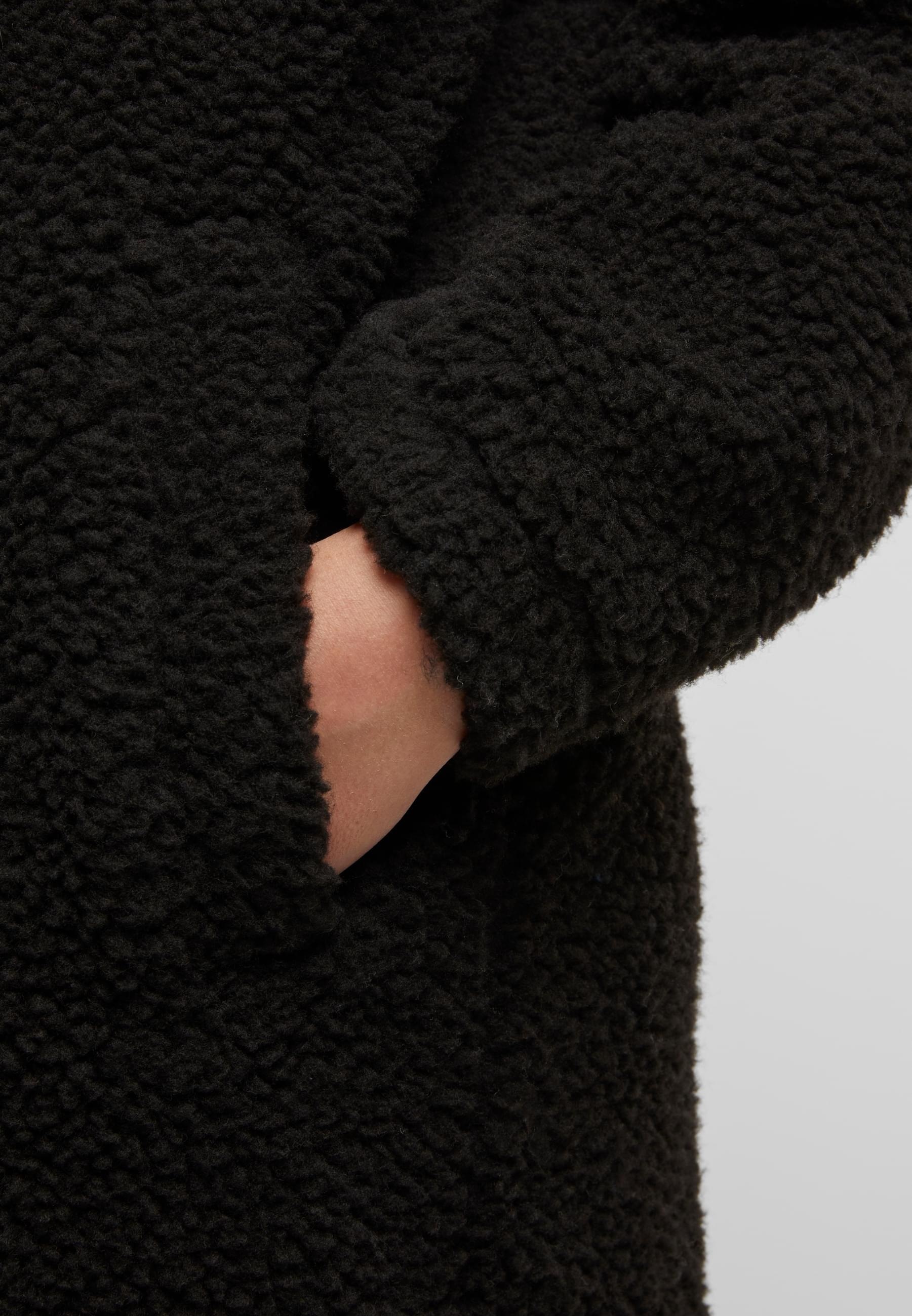URBAN CLASSICS Winterjacke »Urban Classics Ladies Teddy Long Coat«, (1 St.), ohne Kapuze