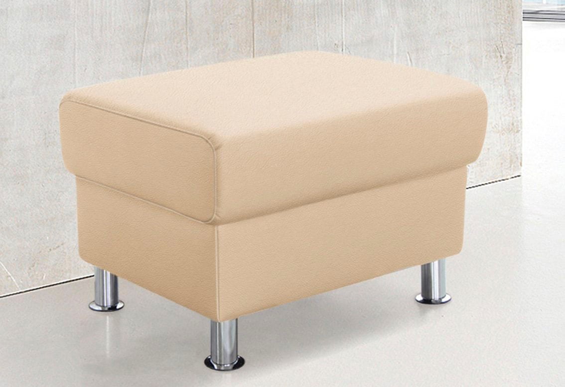 TRENDMANUFAKTUR Hocker »Rondo, Polsterhocker zur Serie, Breite 67 cm, Füße...