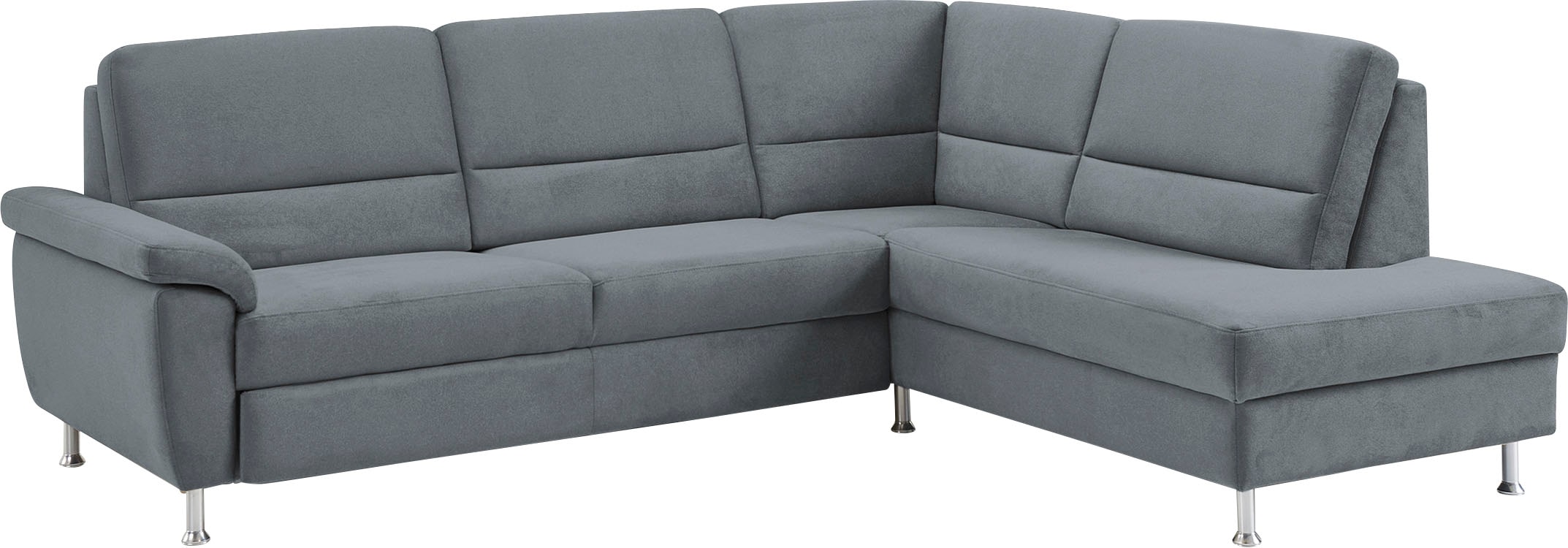 CALIZZA INTERIORS Ecksofa »Onyx L-Form«, Ottomane links oder rechts, wahlweise mit Bettfunktion, Breite 257 cm