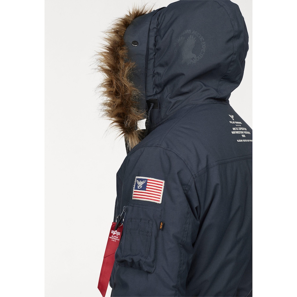 Alpha Industries Parka »POLAR JACKET«, mit Kapuze