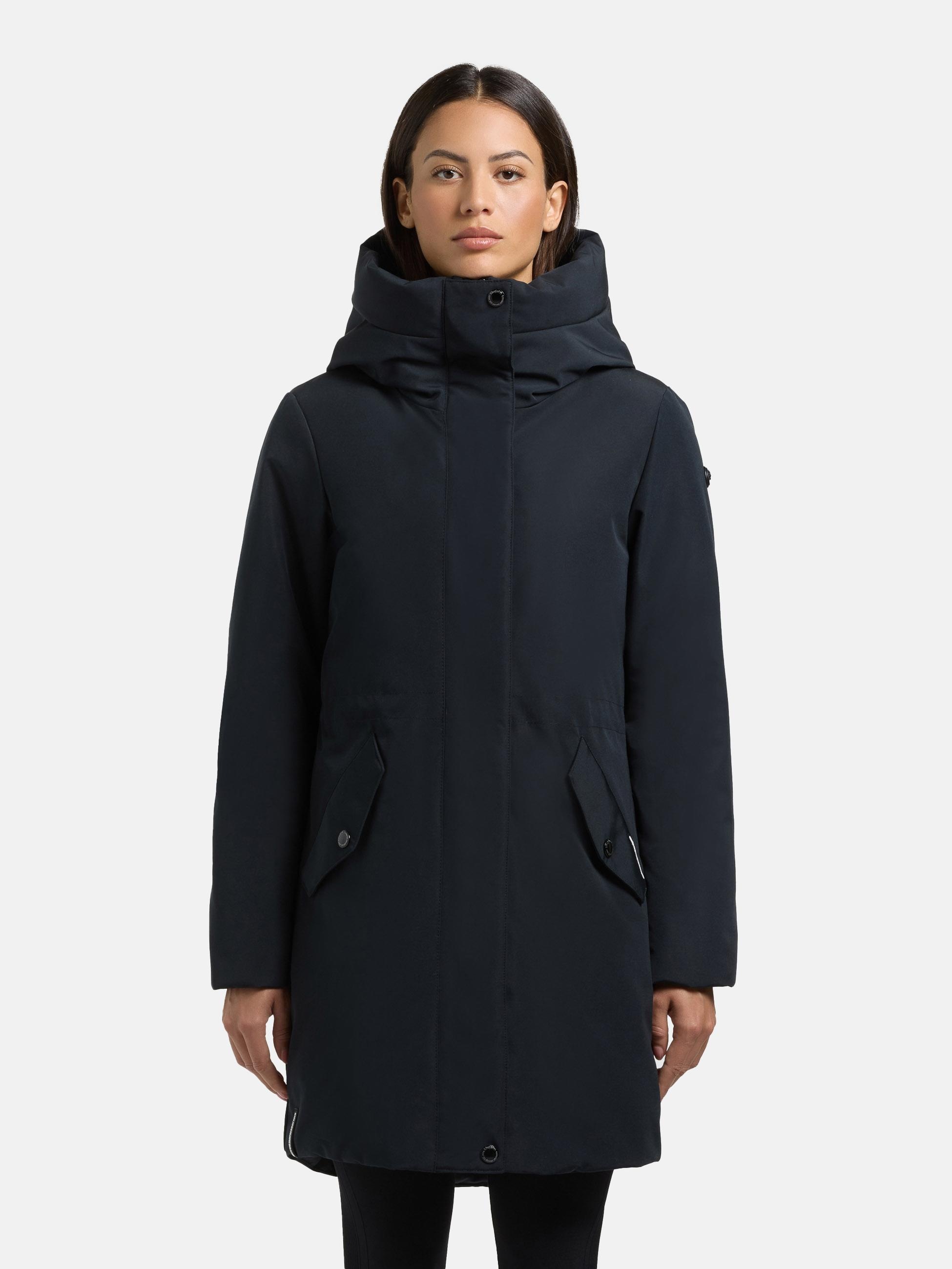 khujo Wintermantel "Diance" Lange Damen Winterjacke mit großer Kapuze