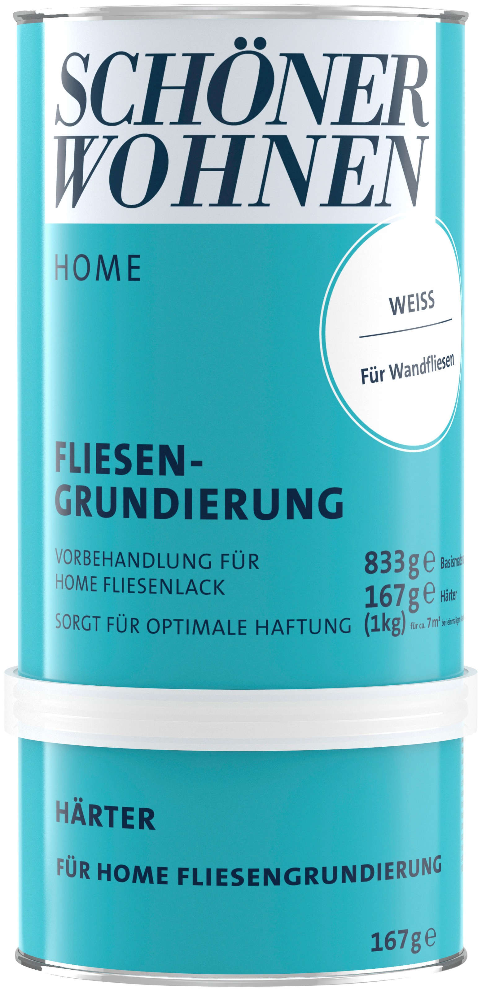 SCHÖNER WOHNEN FARBE Grundierfarbe "Home Fliesengrundierung", 1 Liter, weiß, Grundierung für Fliesen
