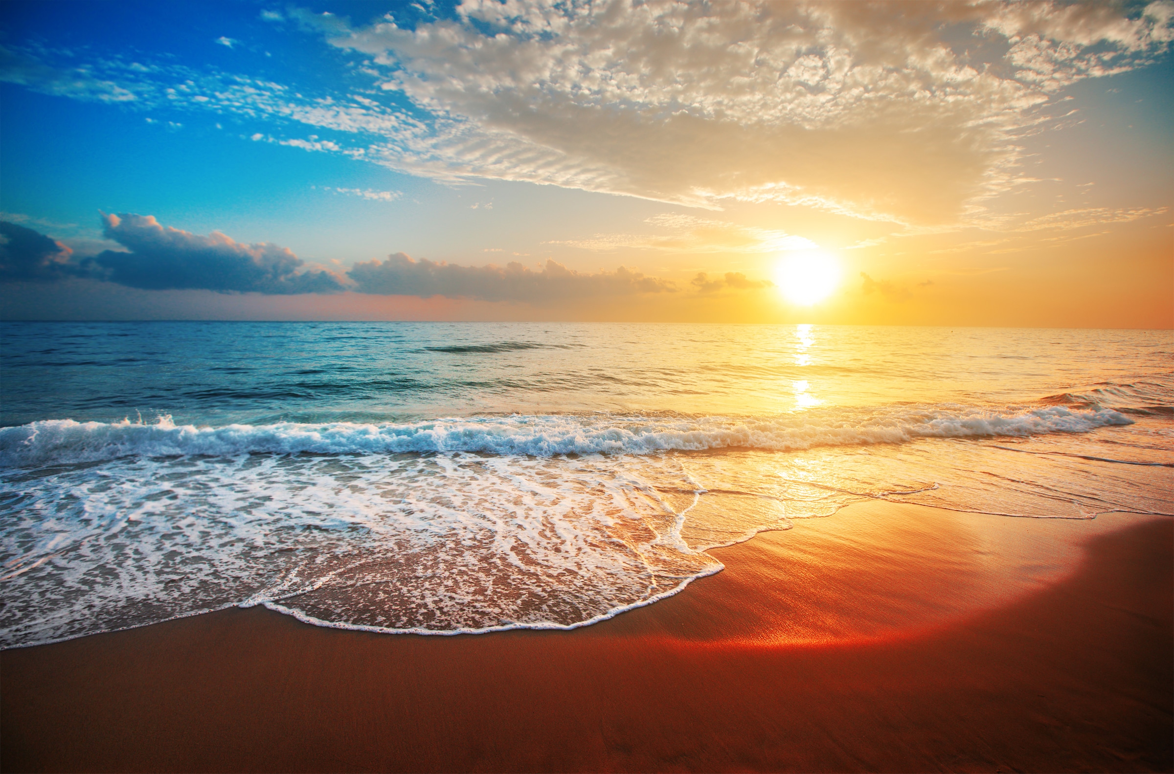 Papermoon Fototapete "Beach Sunset" glatt günstig online kaufen