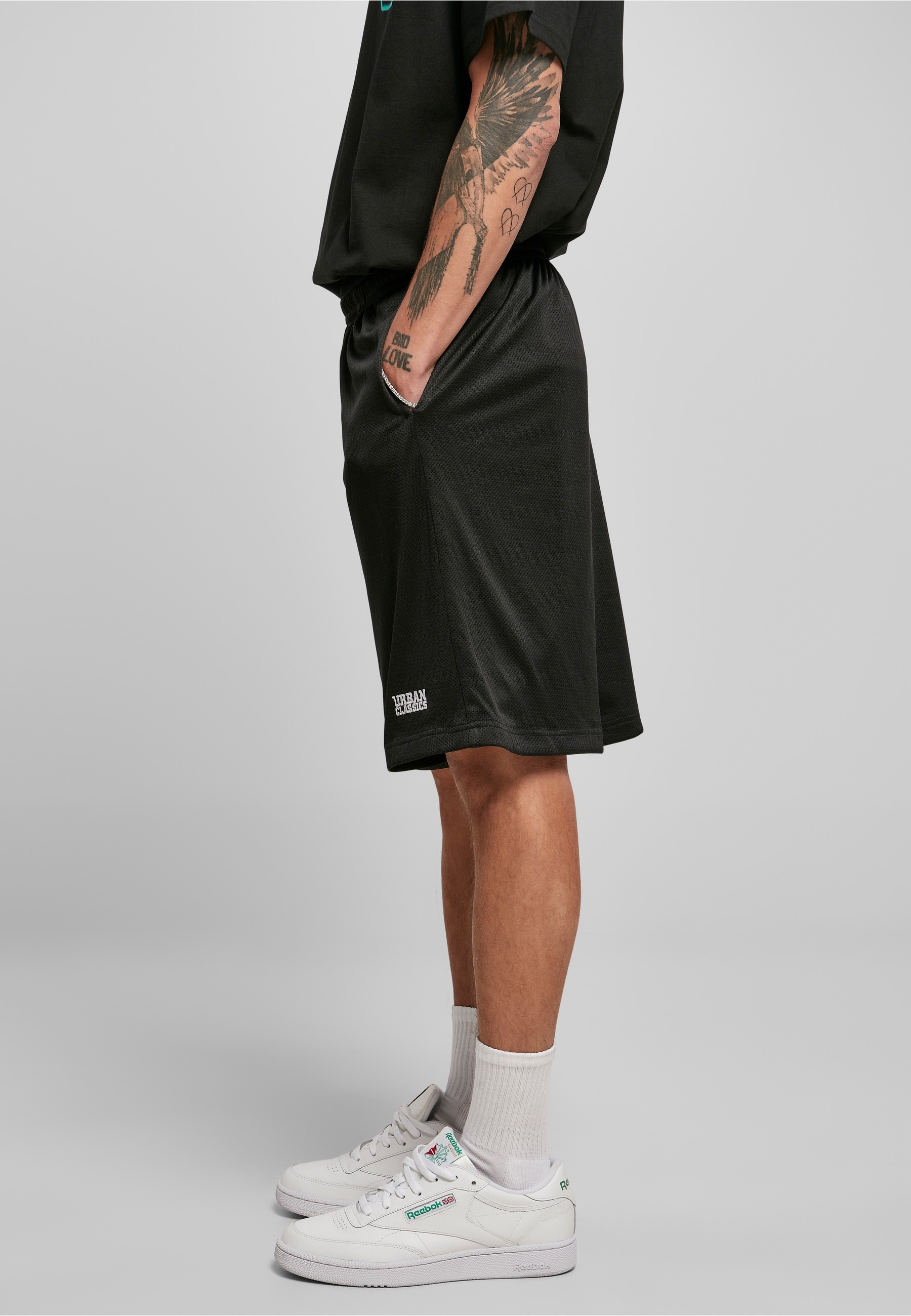URBAN CLASSICS Stoffhose »Urban Classics Herren Basic Mesh Shorts«