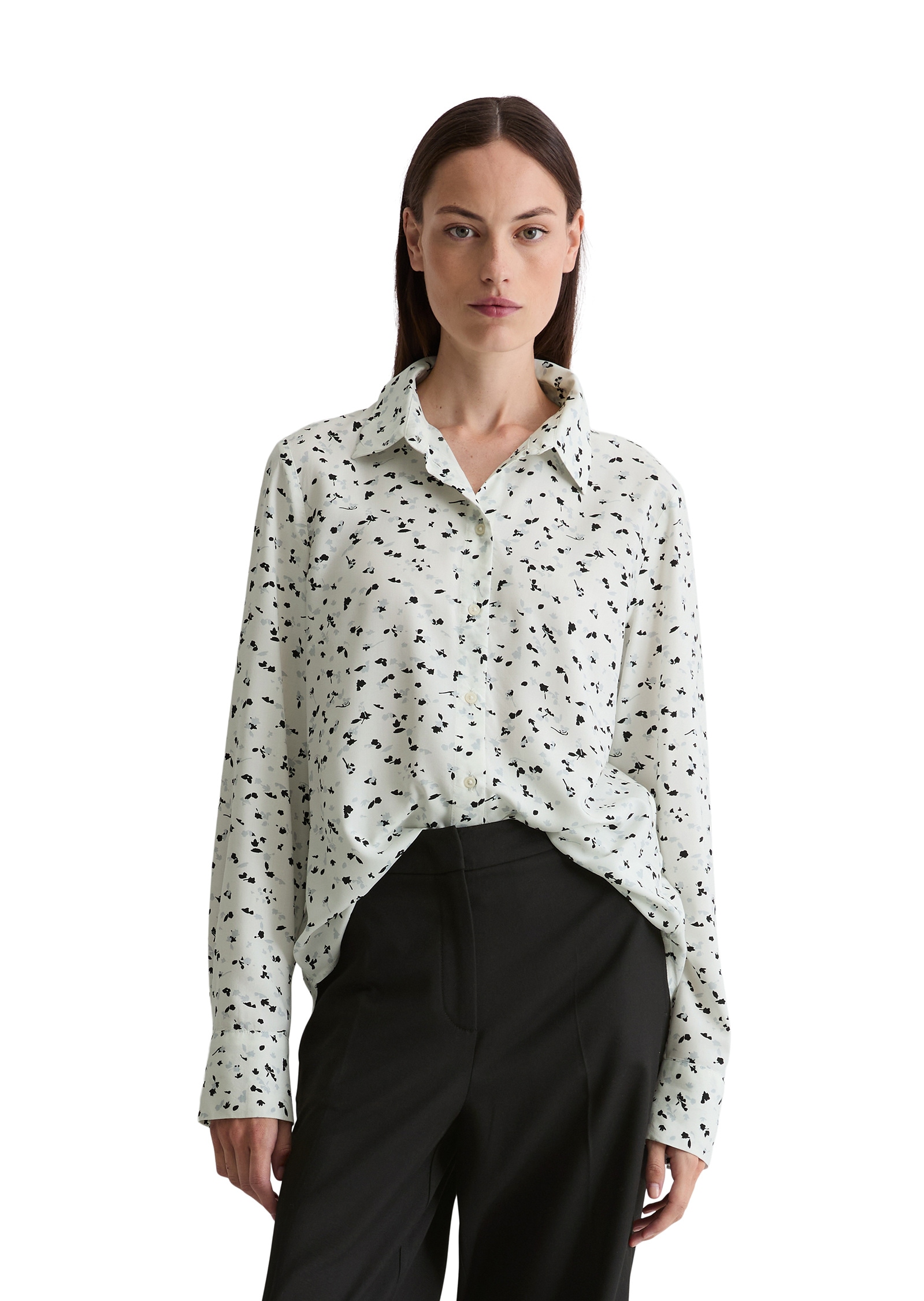 Marc OPolo Langarmbluse "aus fließender Viskose" günstig online kaufen