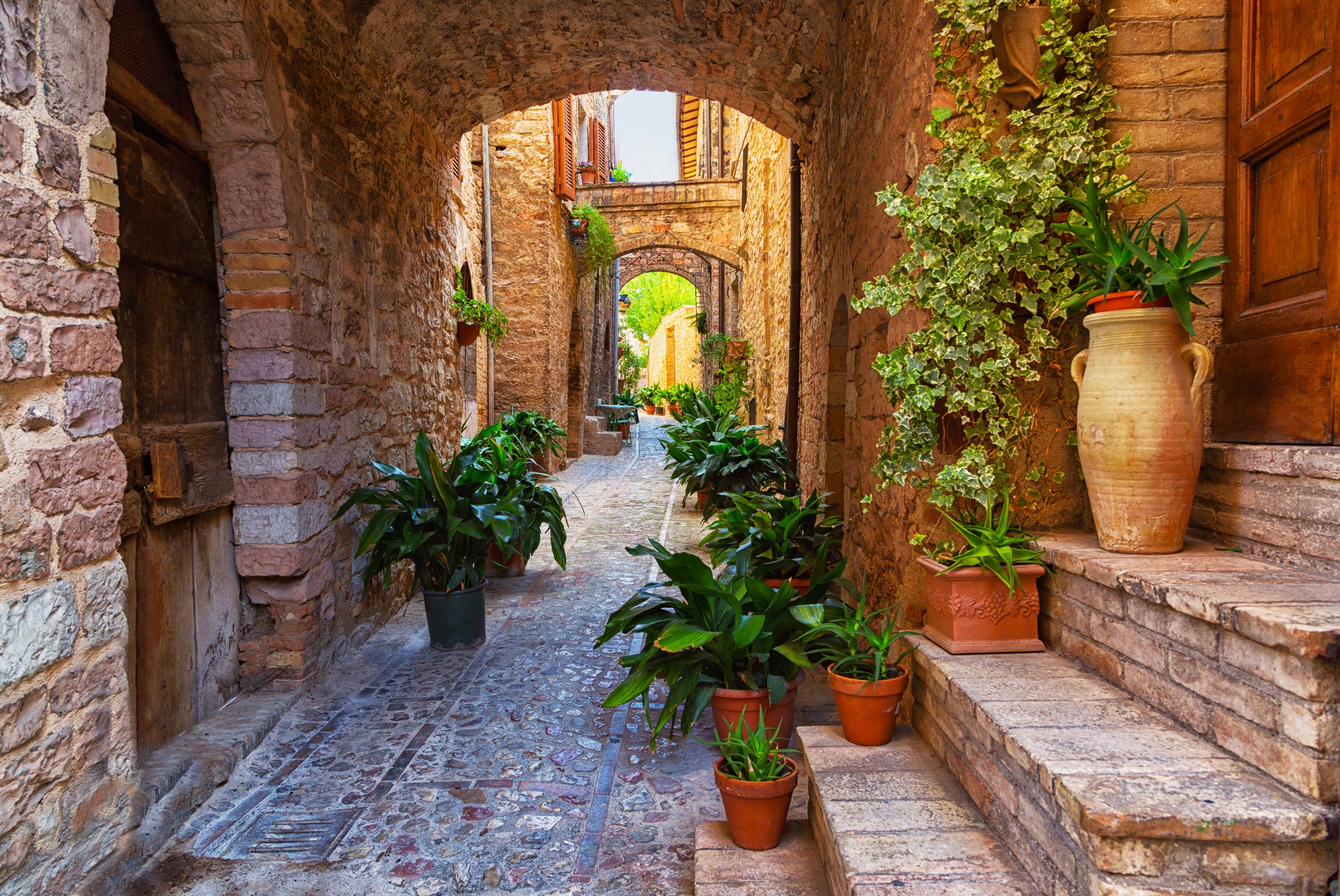 Papermoon Fototapete "Ancient City Spello Umbria" glatt