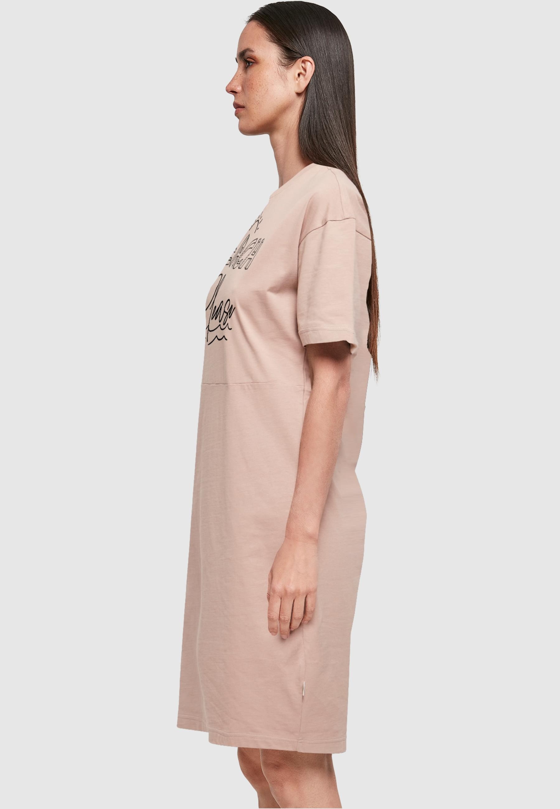 Merchcode Shirtkleid »Merchcode Damen Ladies Beach Please Oversized Slit Tee Dress« 1 Stk. tlg.
