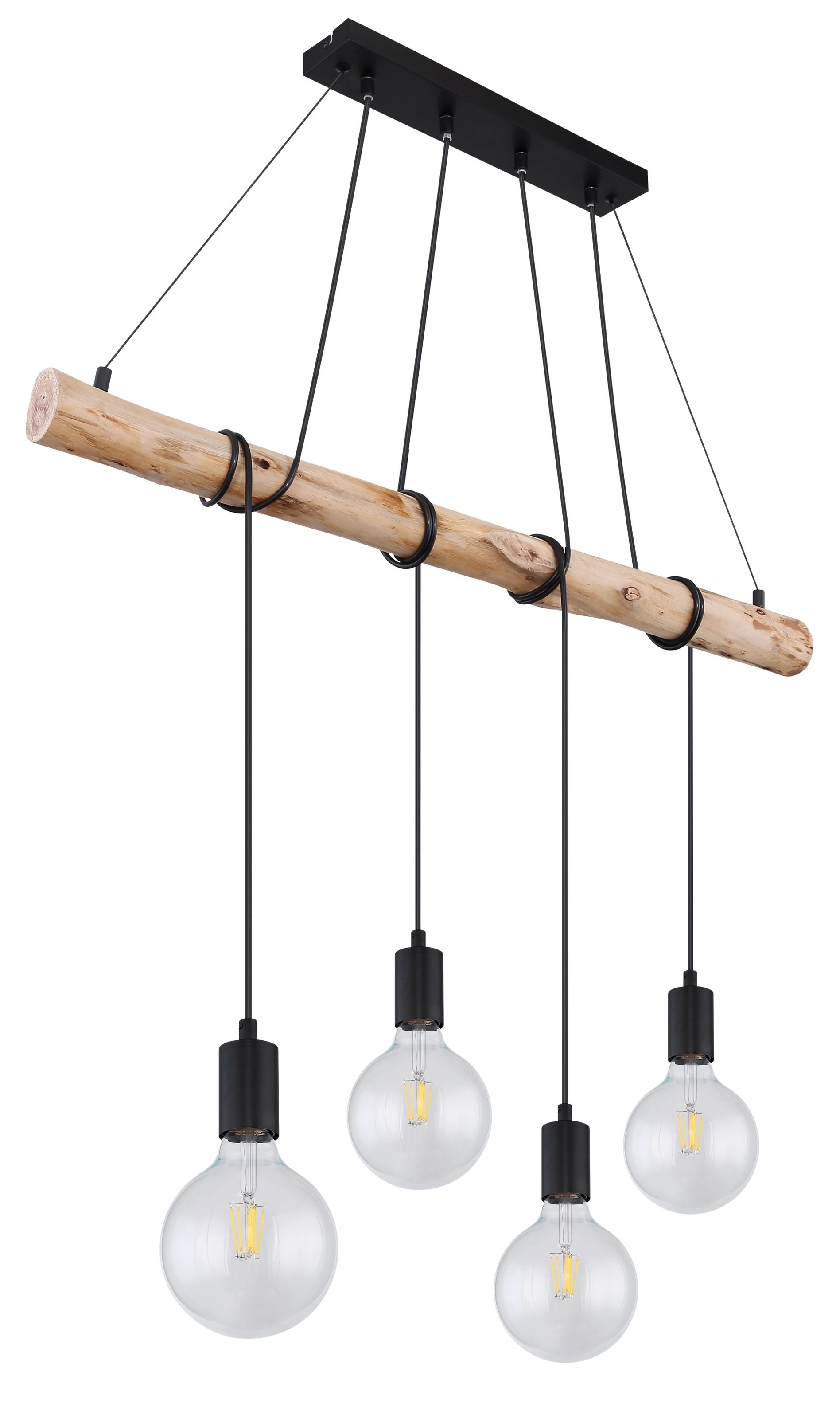 GLOBO LIGHTING Hängeleuchte »AUSTON«, Leuchtmittel E27 | ohne Leuchtmittel, Kabel zum Herumwickeln