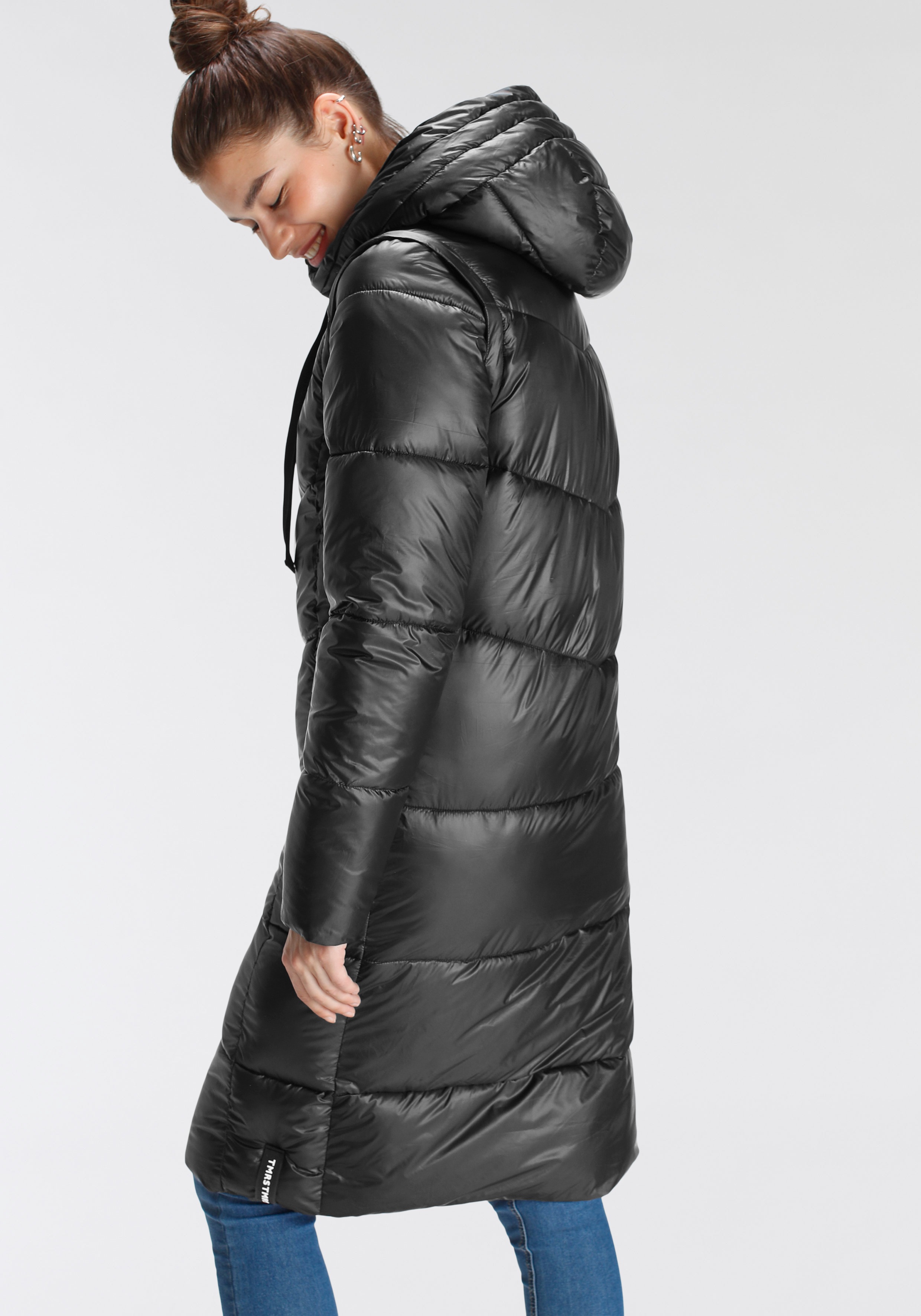 Thumbnail - Tamaris Steppmantel mit Kapuze und abnehmbaren Ärmeln - tragbar als Weste