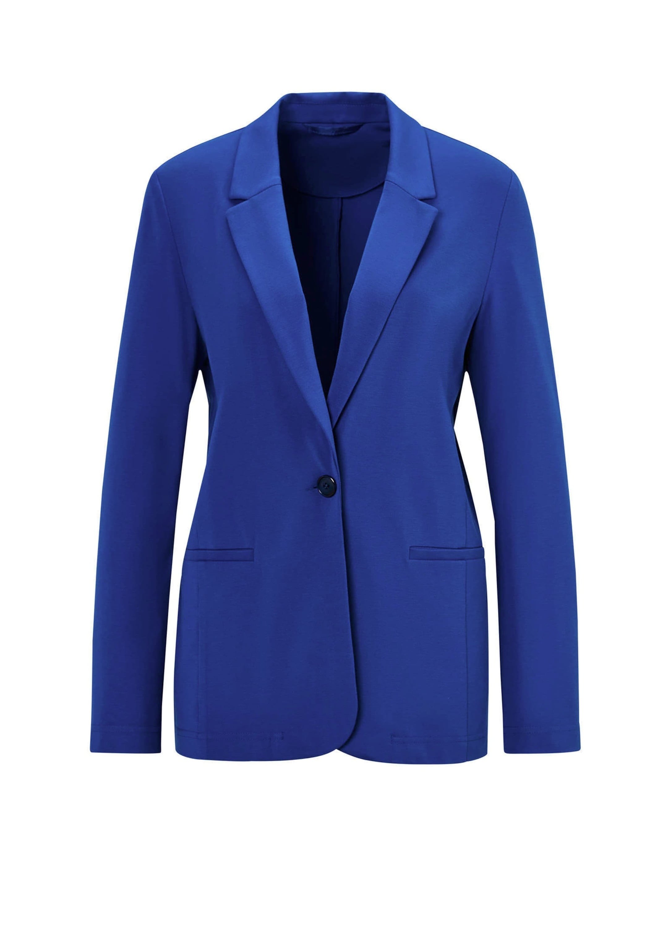 GOLDNER Jackenblazer "Kurzgröße Damenblazer mit Reverskragen und Paspeltaschen" mit formgebenden Teilungsnähte