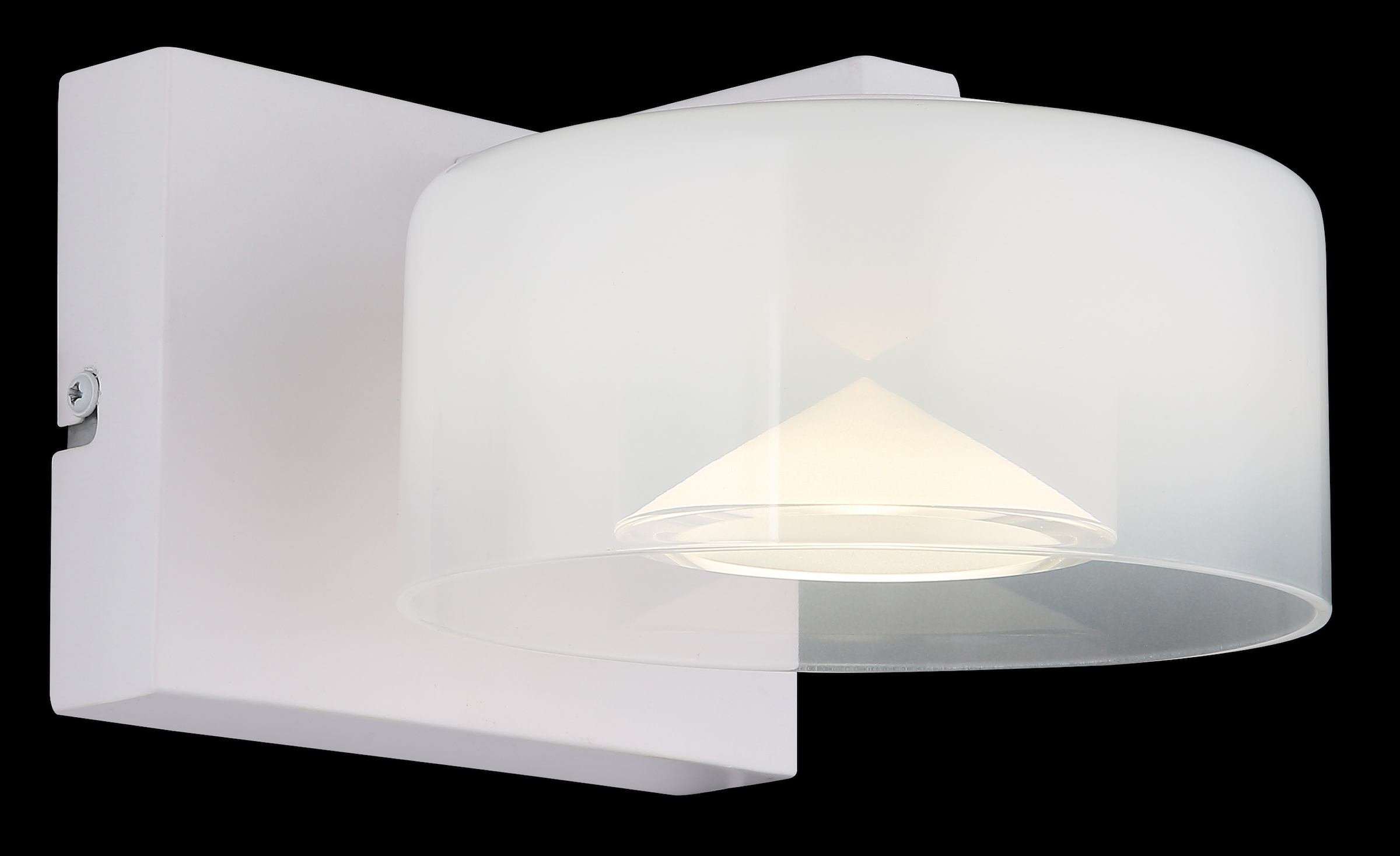 GLOBO LIGHTING LED Wandleuchte »BELINDA«, Leuchtmittel LED-Modul | LED fest integriert, Wandlampe/Glas opal/4000K/Flur/weiß