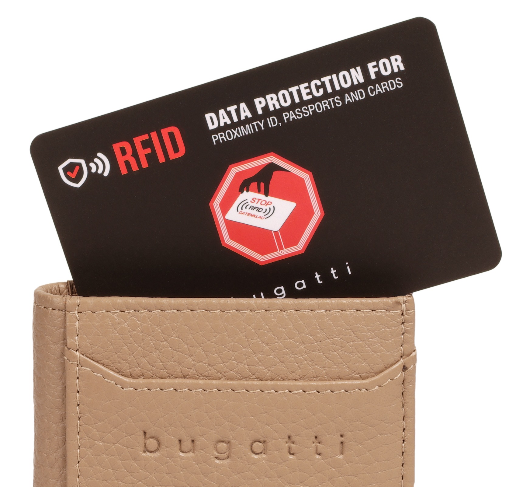 bugatti Geldbörse »SECURE SLIM«, echt Leder