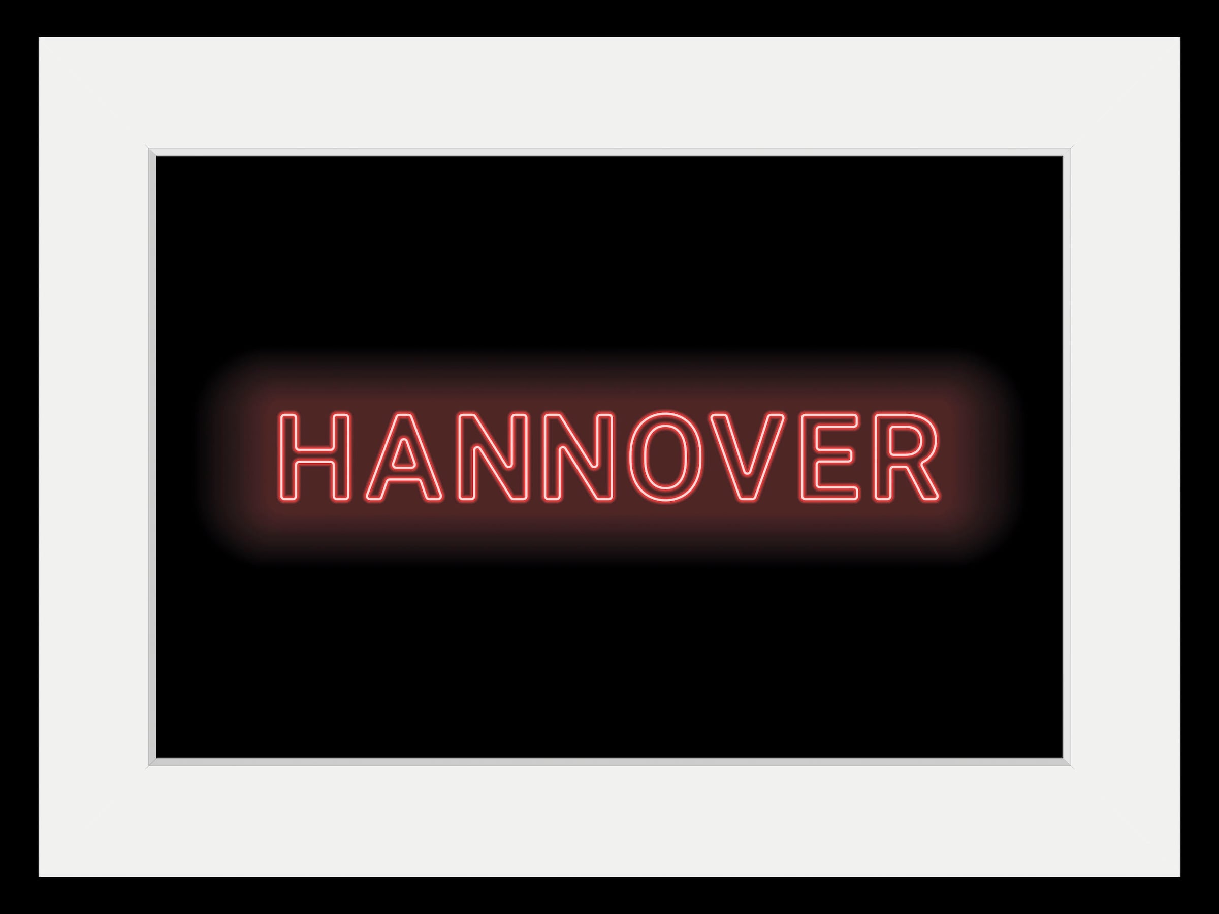 queence Bild "HANNOVER LIGHTS", Städte-Schriftzug, (1 St.), HD Premium Post günstig online kaufen