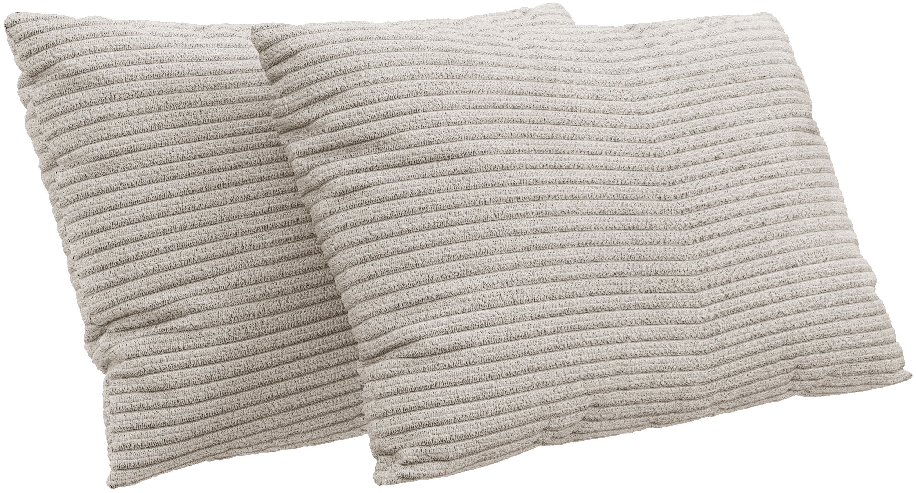 Sofakissen RAUM.ID, B:60cm H:30cm T:10cm, beige, 100% Polyester, Polsterauflagen, "Innovid", 2er Kissen-Set wahlweise in zwei Größen