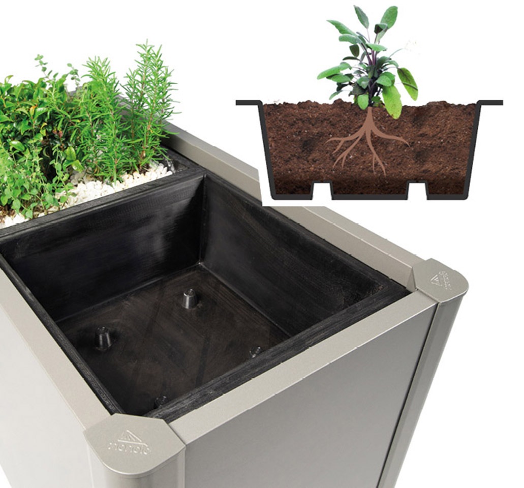 Biohort Pflanzeinsatz »PFLANZEINSATZ 4 Stk« 50x50x18 cm