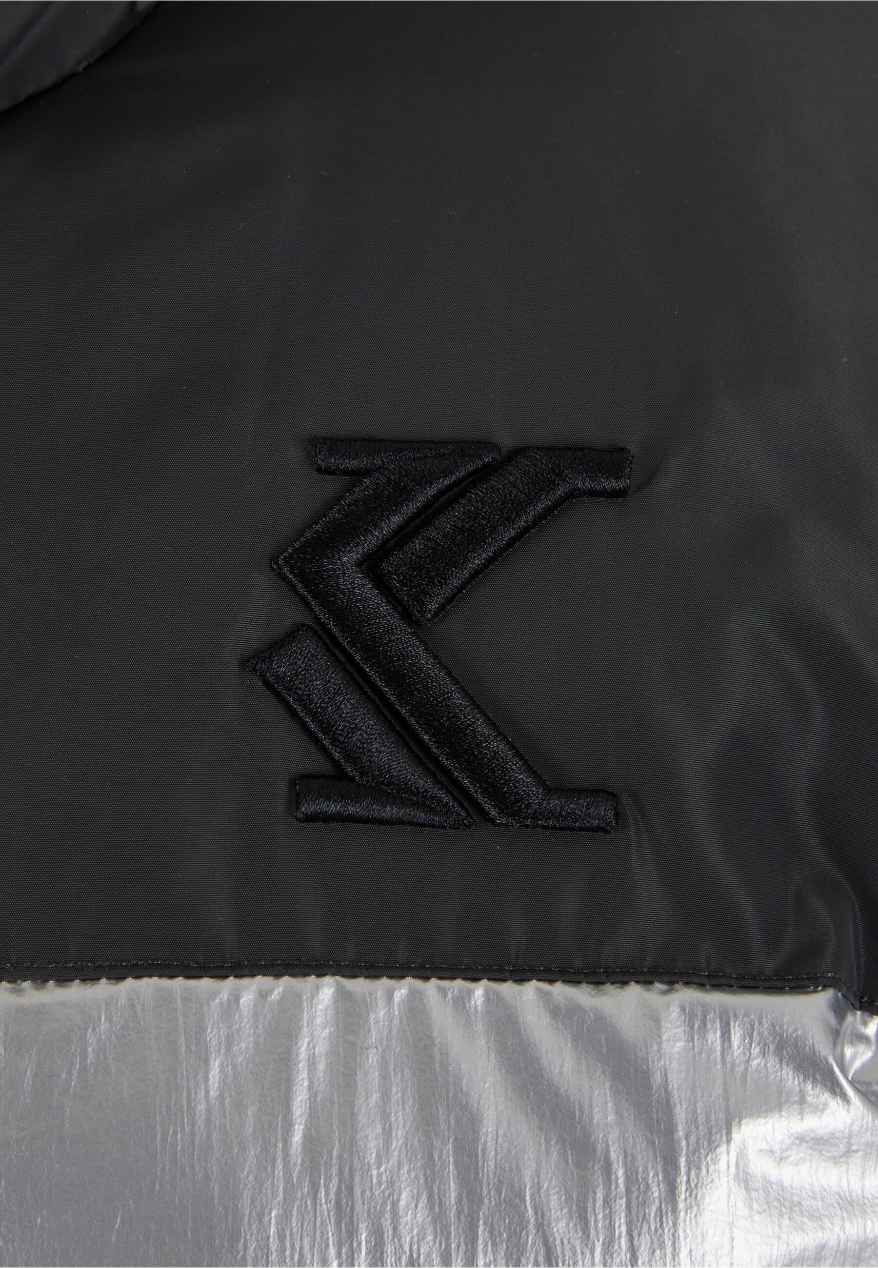 Karl Kani Winterjacke »Karl Kani KK Og Metallic Block Crop Puffer Jacket metallic«, (1 St.), ohne Kapuze