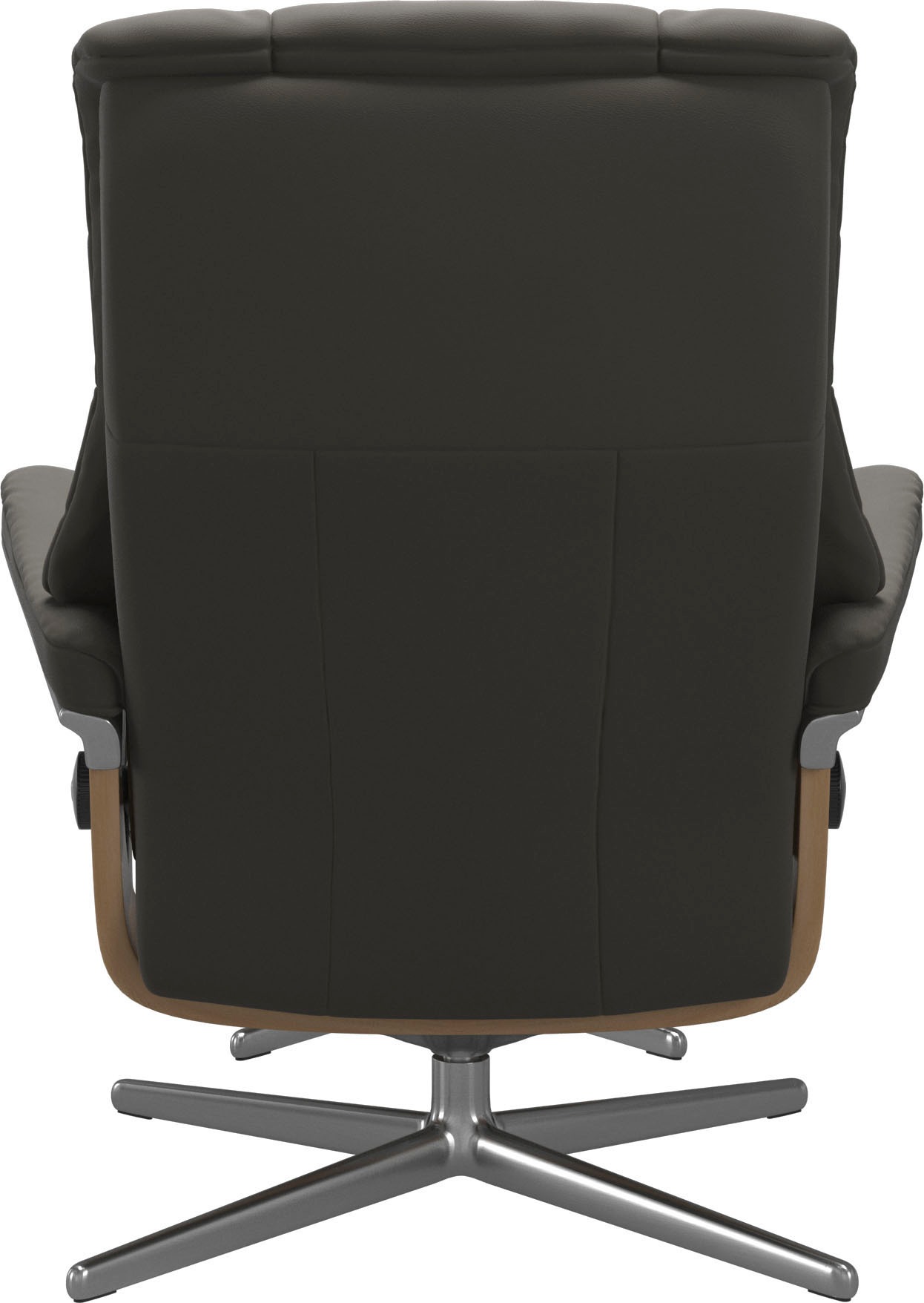 Stressless® Relaxsessel »Mayfair«, (Set, Relaxsessel mit Hocker), mit Hocker, mit Cross Base, Größe S, M & L, Holzakzent Eiche