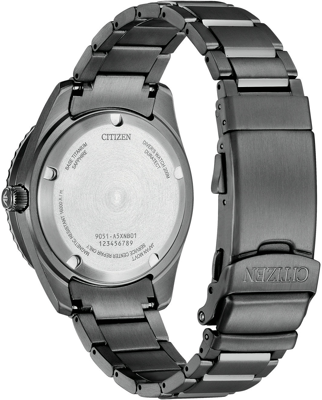 Citizen Automatikuhr »Promaster Fujitsubo Mechanical Diver«, Armbanduhr, Herrenuhr, Titan, bis 20 bar wasserdicht, Saphirglas
